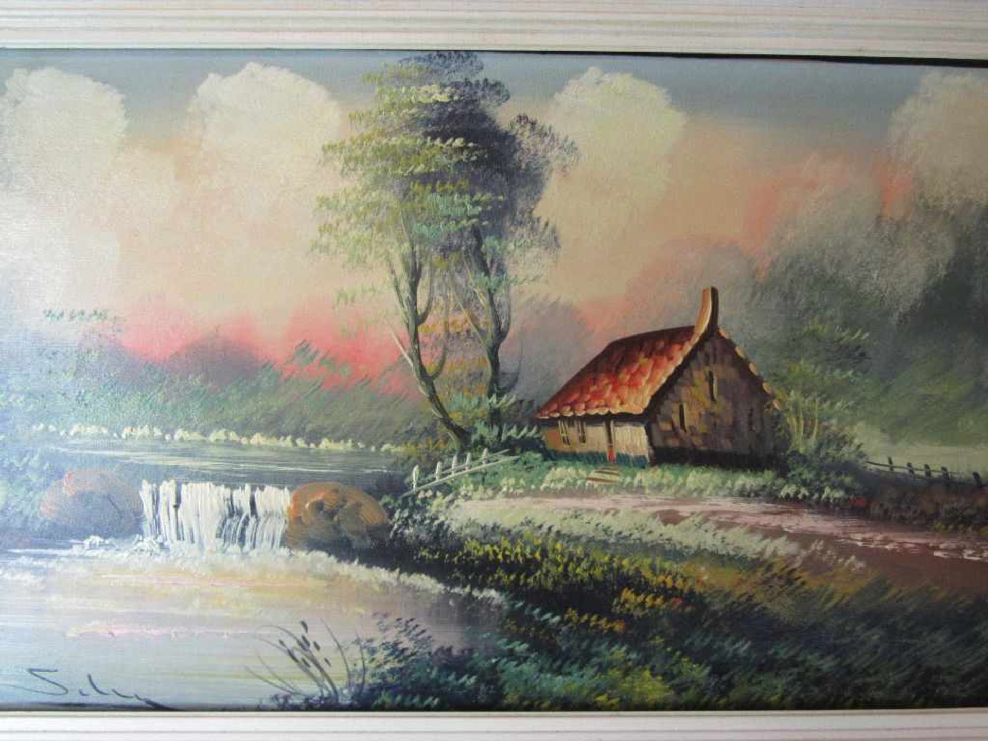 Ölgemälde Öl auf Leinwand 94x52cm- - -20.00 % buyer's premium on the hammer price19.00 % VAT on