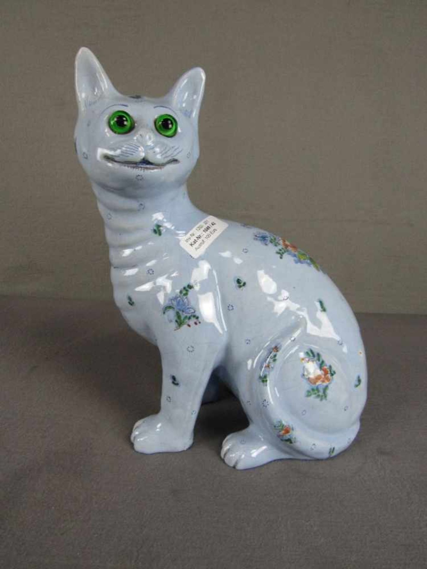 Katze gemarkt Porzellan mit Anschaffungsrechnung von 1976 für 2500 DM in einem renomierten Bremer