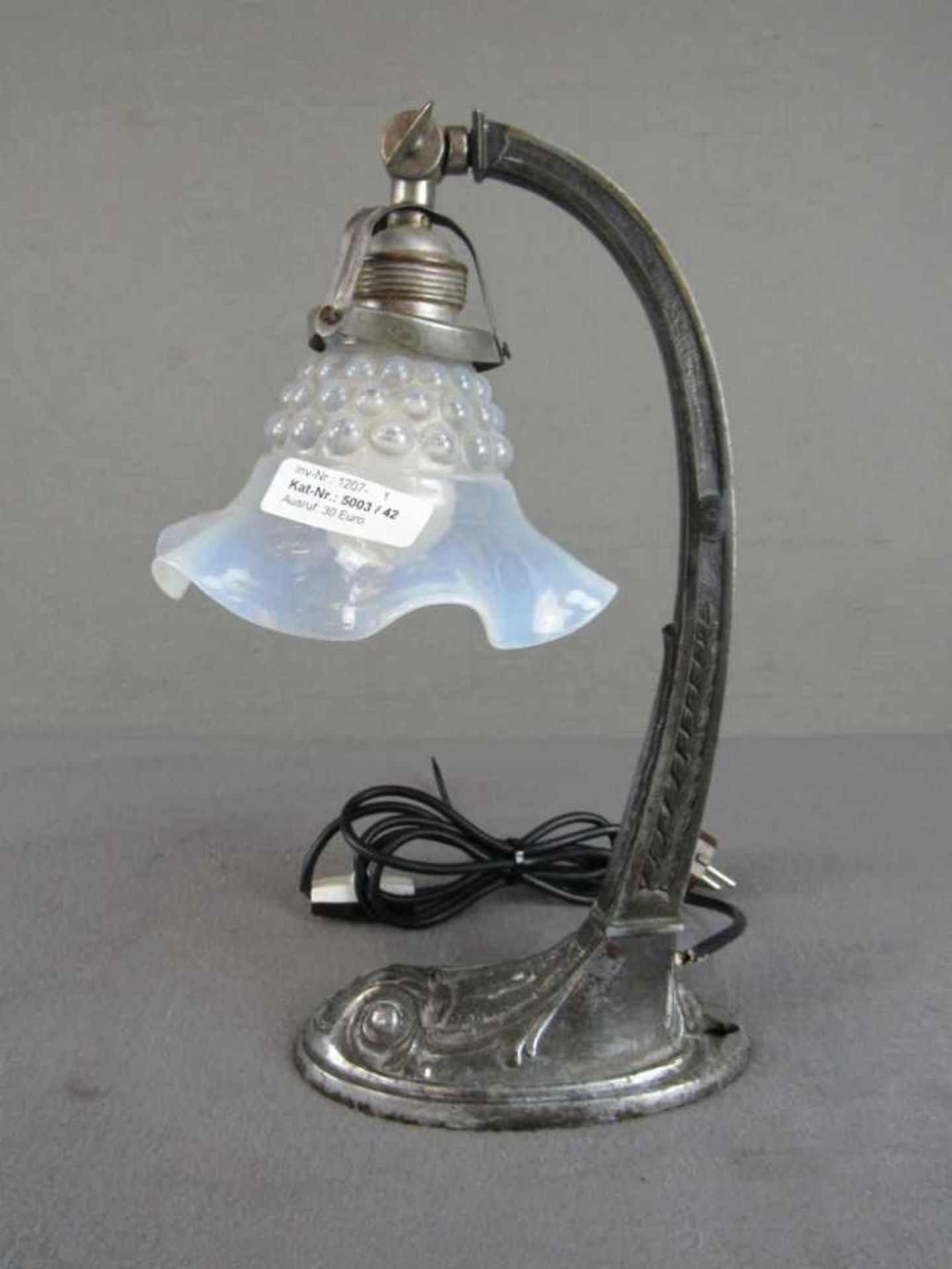 Tischlampe bzw Wandlampe Jugendstil original Beschirmung 35cm hoch- - -20.00 % buyer's premium on - Bild 3 aus 5