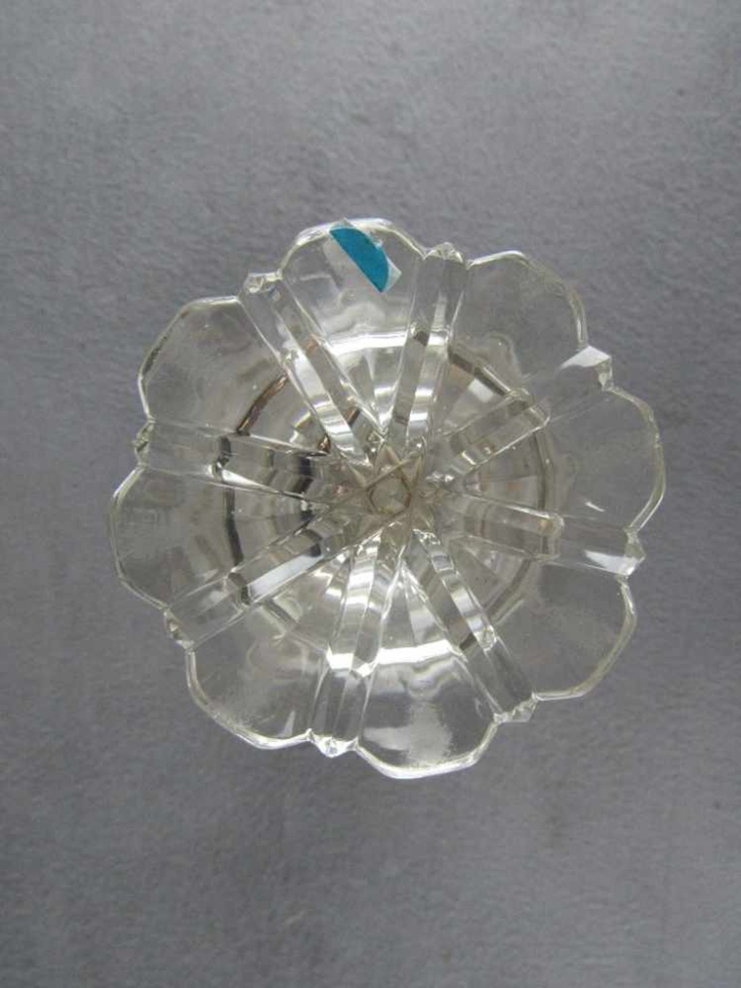 Antikes Glas mundgeblasen mit Abriss hier Kristallglasbecher 18,5cm- - -20.00 % buyer's premium on - Bild 5 aus 5
