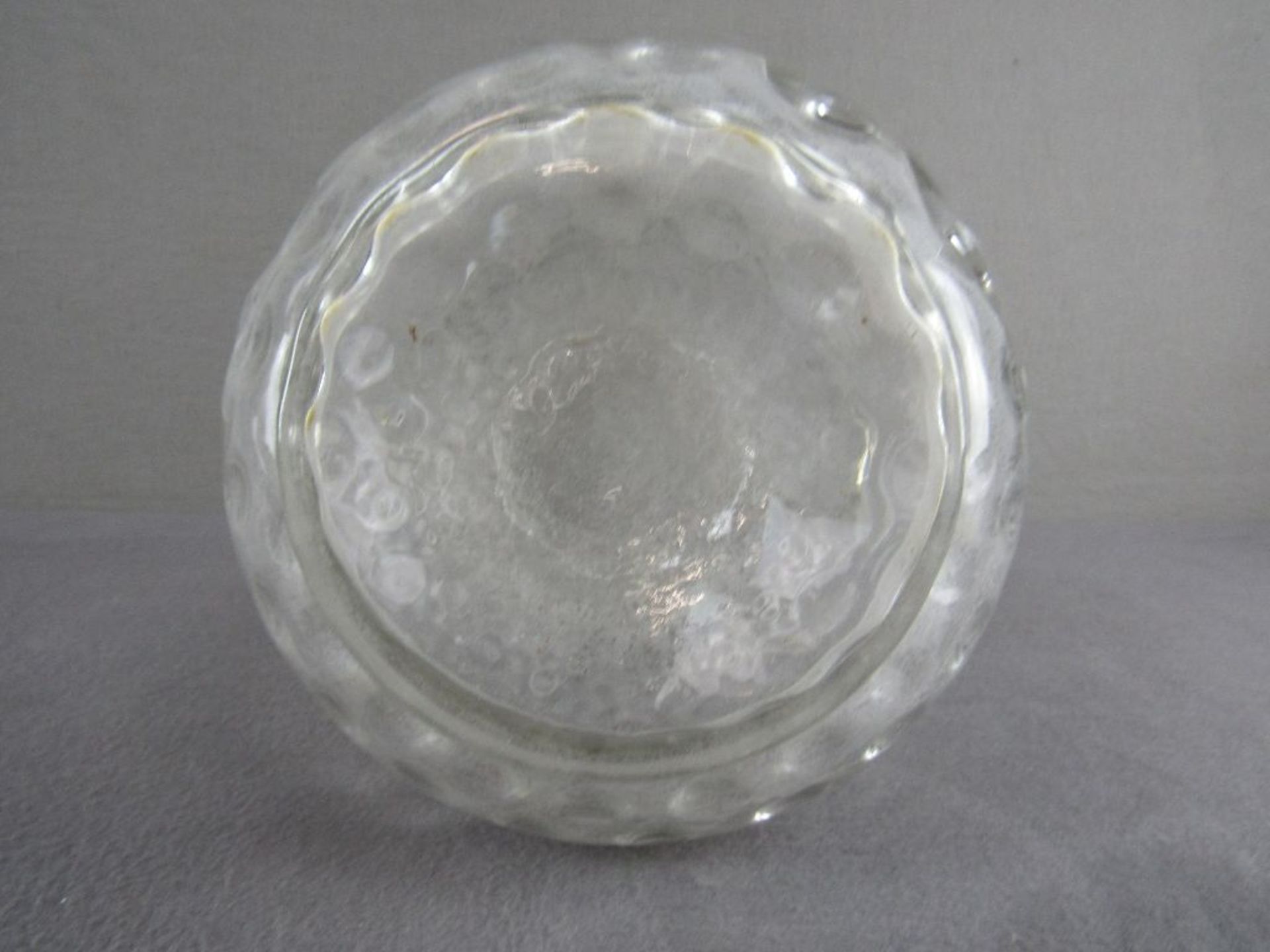Antikes Glas mundgeblasen mit Abriss hier Vase 19,5cm- - -20.00 % buyer's premium on the hammer - Bild 3 aus 3