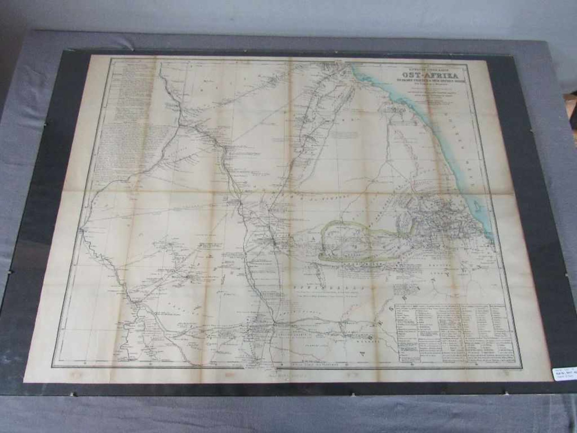 Antike Landkarte 1861 Ostafrika Blattmaß:66x86cm- - -20.00 % buyer's premium on the hammer price19.