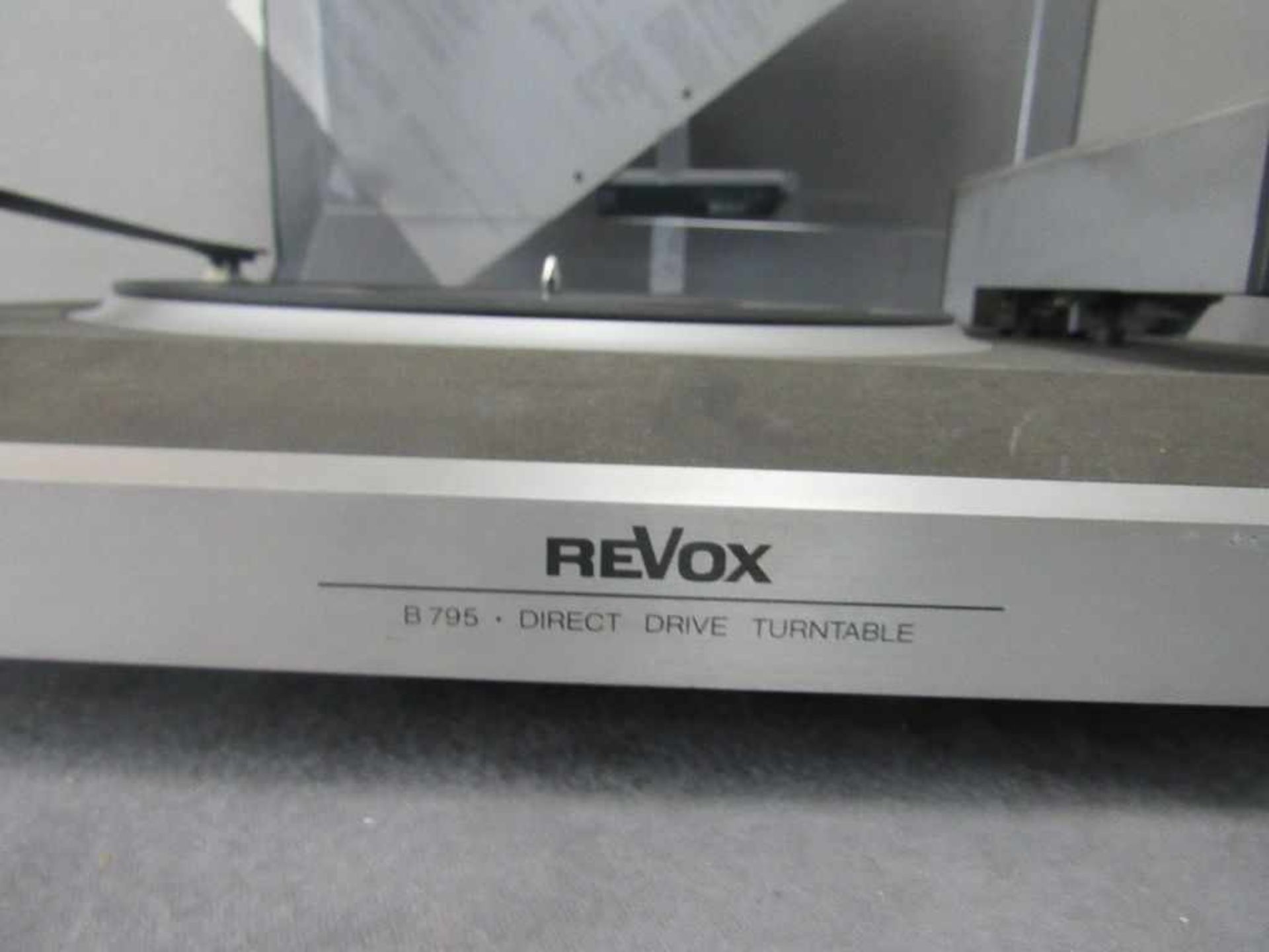 Hochwertiger Schallplattenspieler tangezial Revox B795 mit Anleitung- - -20.00 % buyer's premium - Bild 3 aus 5