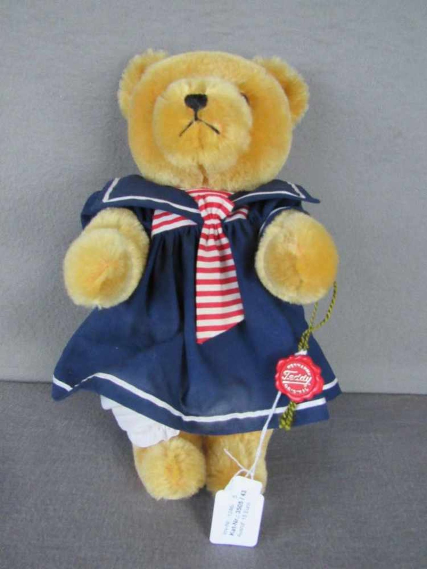 Hermann Teddy original unbespieltes Vitrinenstück Höhe:34cm- - -20.00 % buyer's premium on the - Bild 5 aus 5