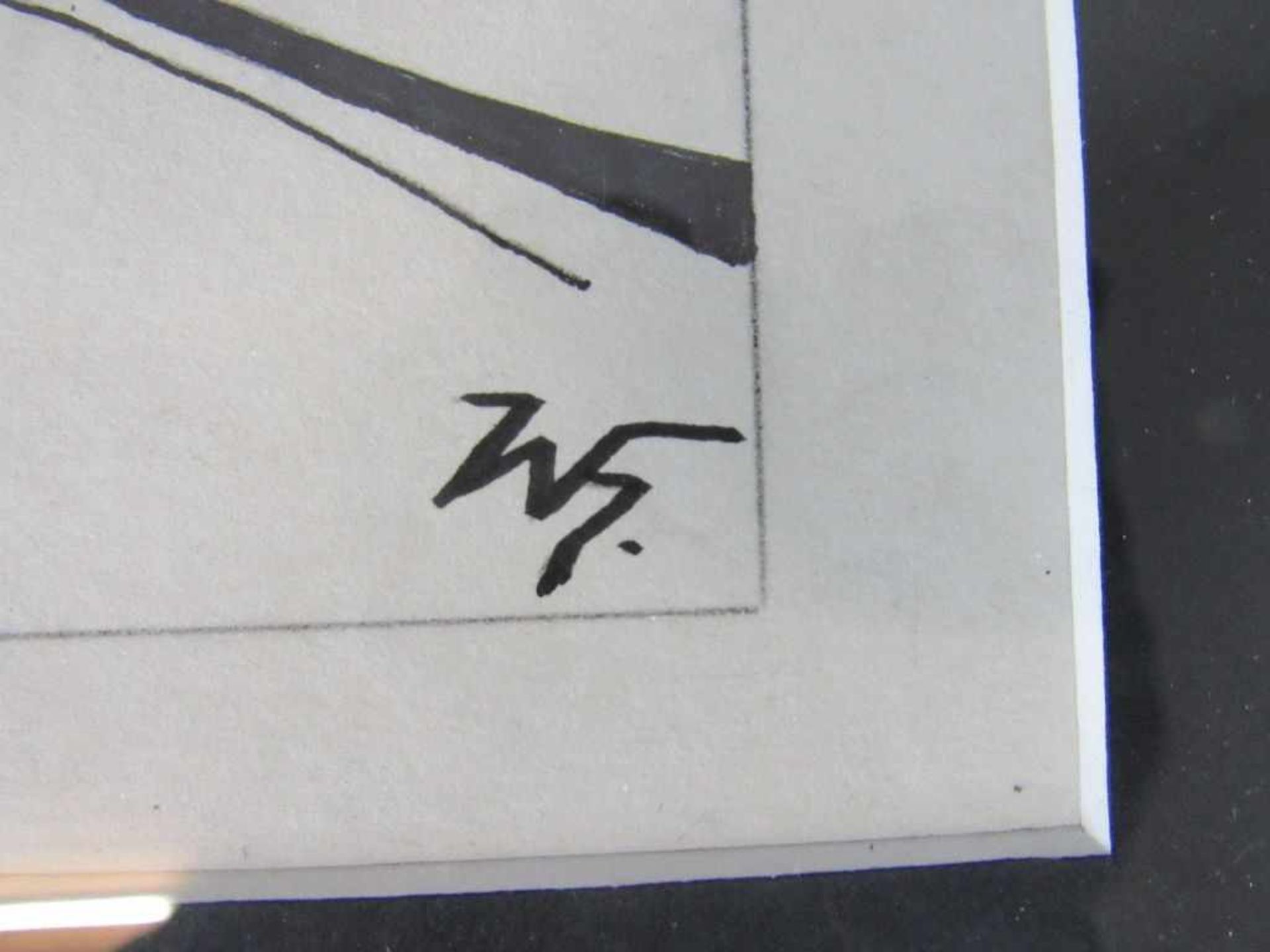 Zeichnung rückseitig bezeichnet Werner Heidt m.R. 47x37cm- - -20.00 % buyer's premium on the - Bild 3 aus 4