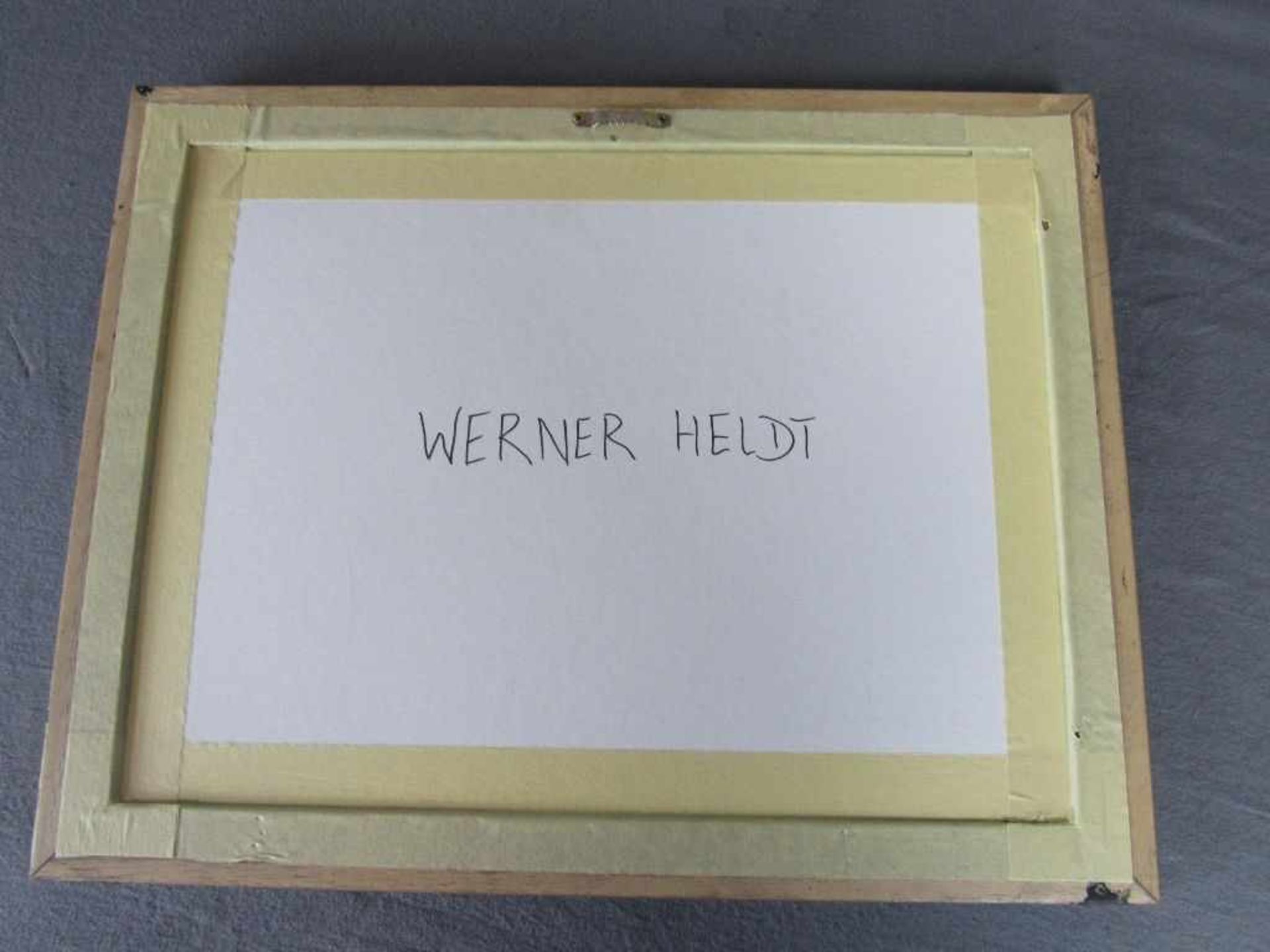 Zeichnung rückseitig bezeichnet Werner Heidt m.R. 47x37cm- - -20.00 % buyer's premium on the - Image 4 of 4