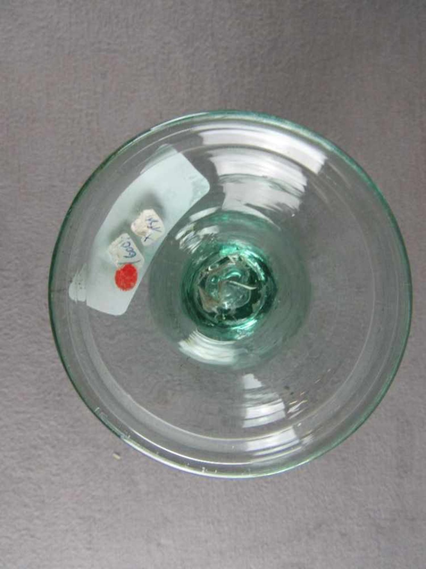 Antikes Pokalglas leichter Chip Lufteinschlüsse 16cm hoch- - -20.00 % buyer's premium on the - Bild 3 aus 3
