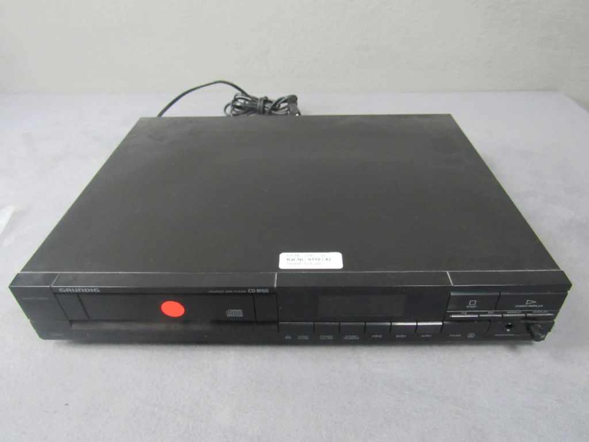 Cd Player CD 810 Grundig mit Anleitung- - -20.00 % buyer's premium on the hammer price19.00 % VAT on