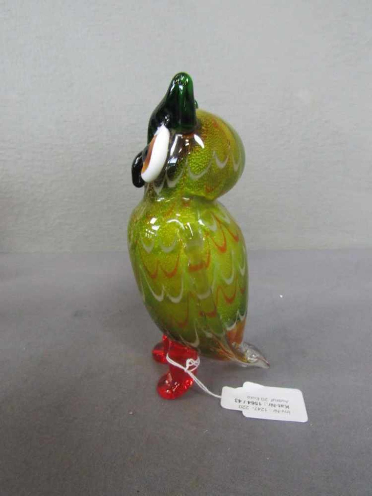 Glasskulptur Uhu evtl. Murano 21cm hoch- - -20.00 % buyer's premium on the hammer price19.00 % VAT - Bild 2 aus 2