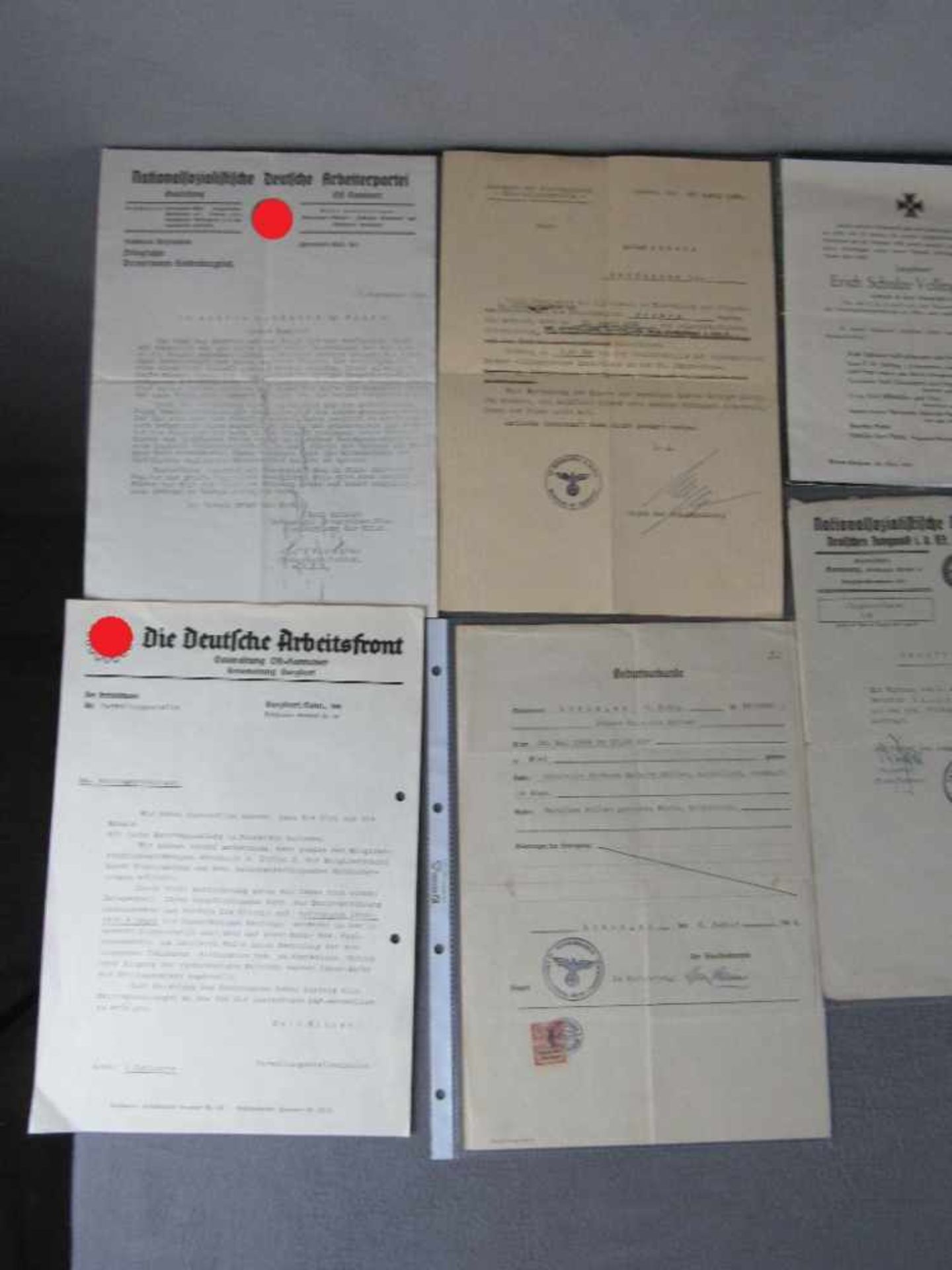 Konvolut Sammlung Dokumente 3. Reich 2.WK 100% original vor 45 auch Sterbeanzeigen- - -20.00 % - Bild 2 aus 3
