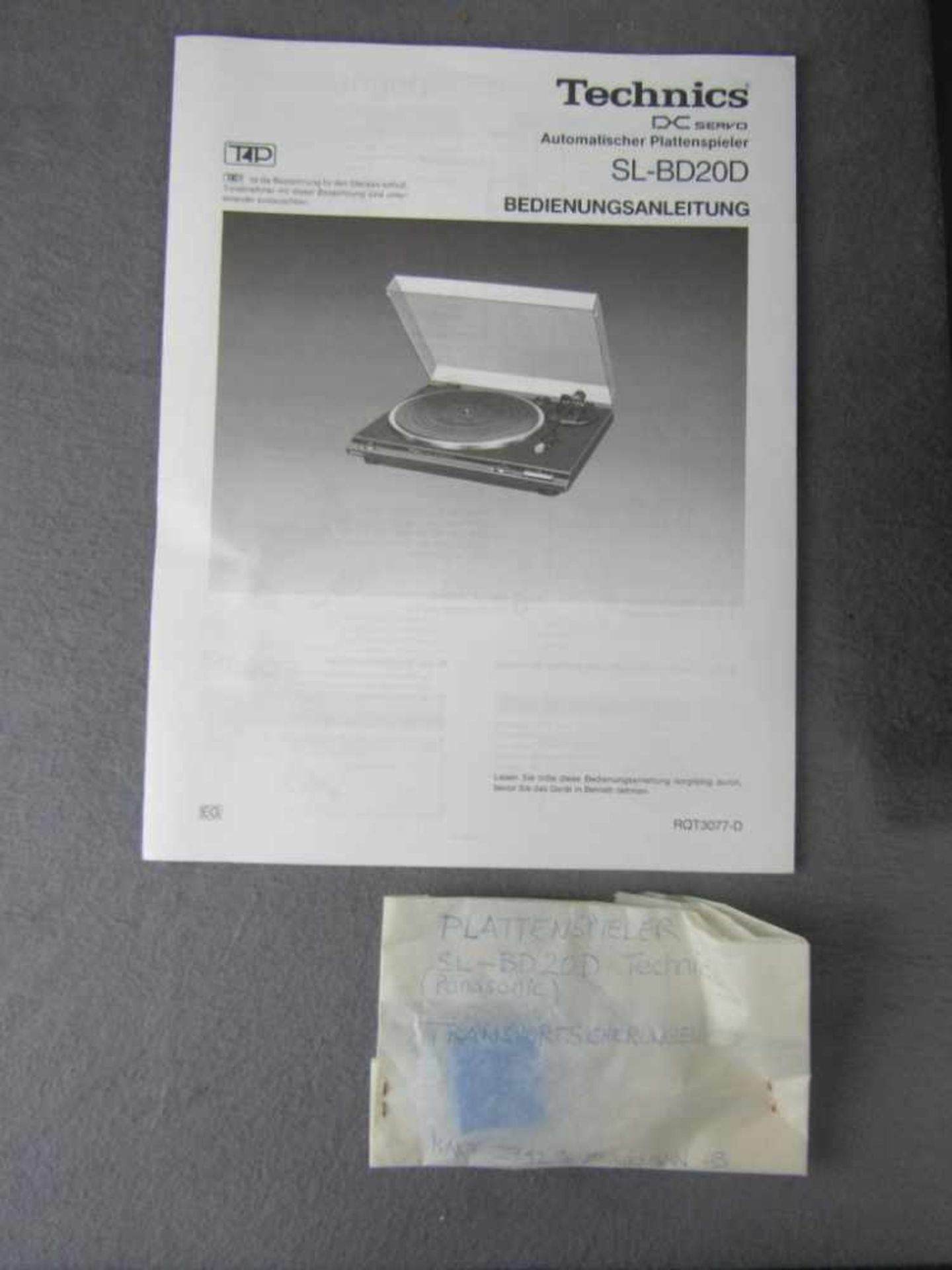 Schallplattenspieler Technics Sl-BD200 in original Kartonage- - -20.00 % buyer's premium on the - Bild 2 aus 4