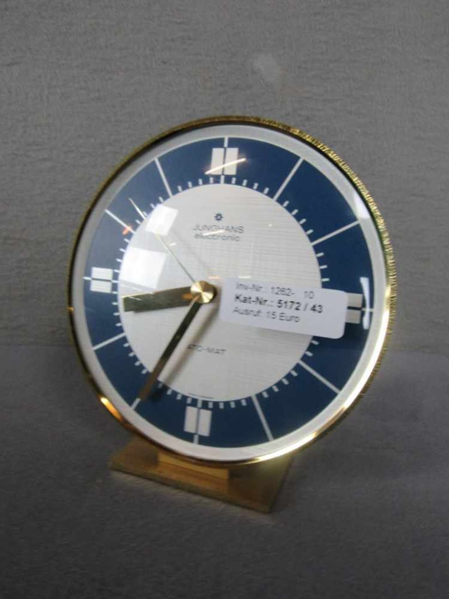 Tischuhr Space Age 60er Jahre Junghans Elektronik Ato-mat- - -20.00 % buyer's premium on the