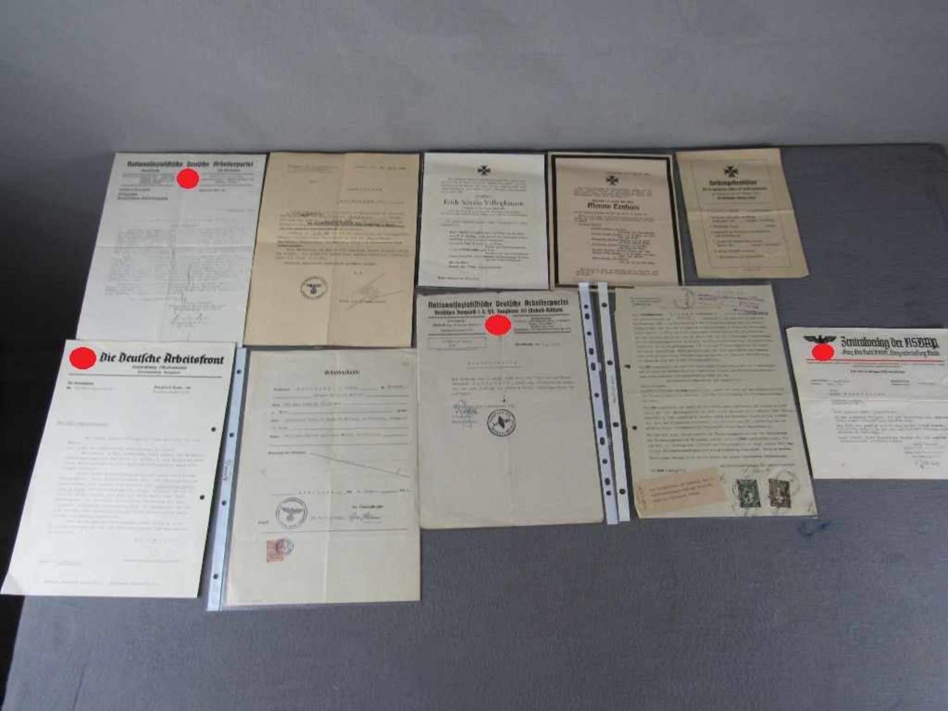 Konvolut Sammlung Dokumente 3. Reich 2.WK 100% original vor 45 auch Sterbeanzeigen- - -20.00 %