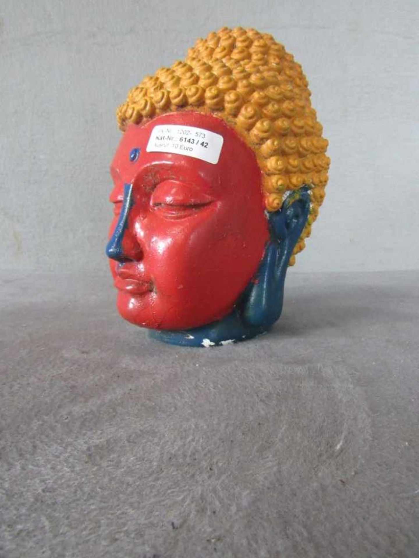 Asiatische Skulptur Chinese Steinguß 24cm hoch Masse- - -20.00 % buyer's premium on the hammer