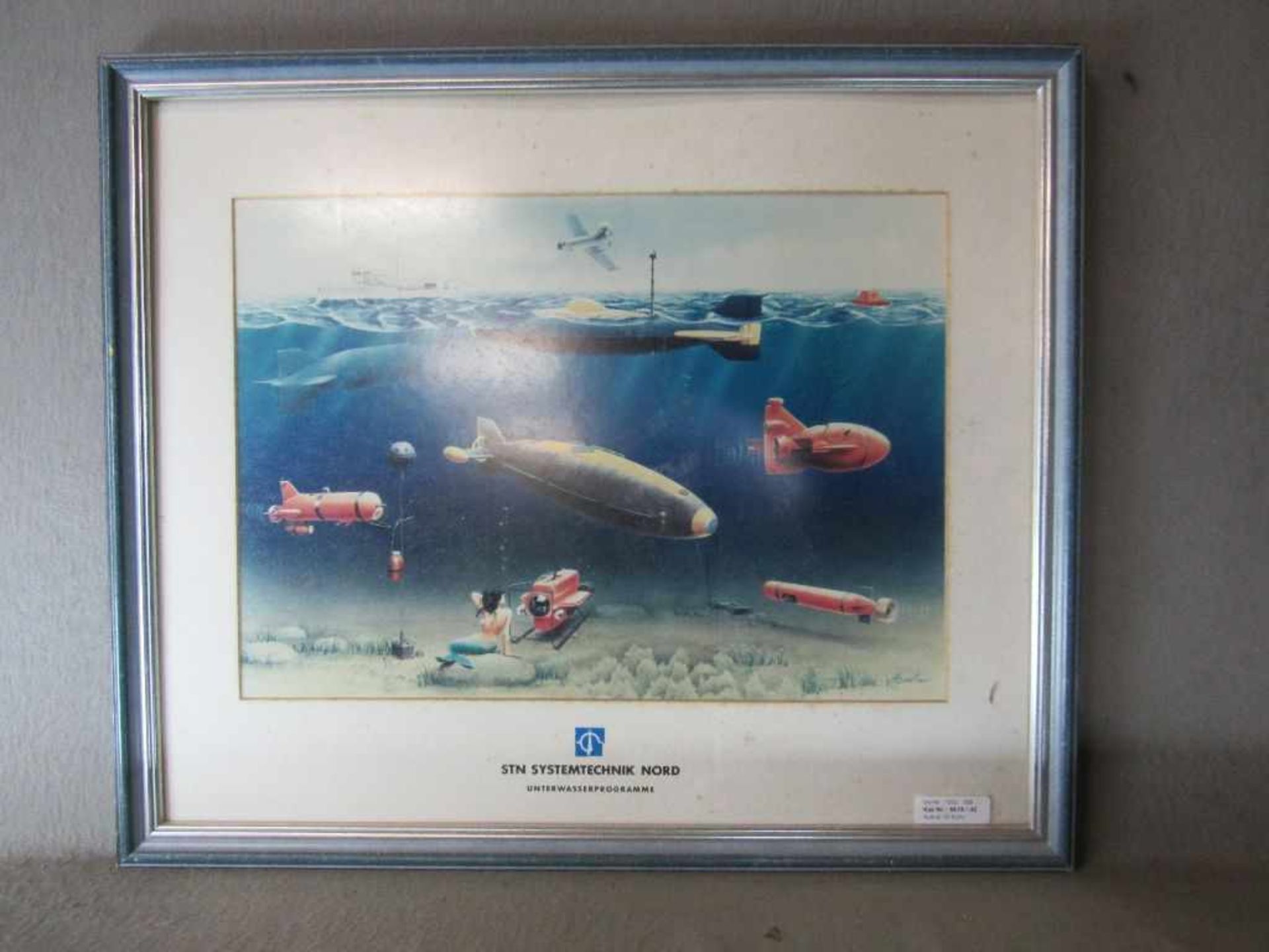 Reklamebild Kunstdruck U-Boote der Systemtechnik Nord 65x55cm- - -20.00 % buyer's premium on the - Image 2 of 3