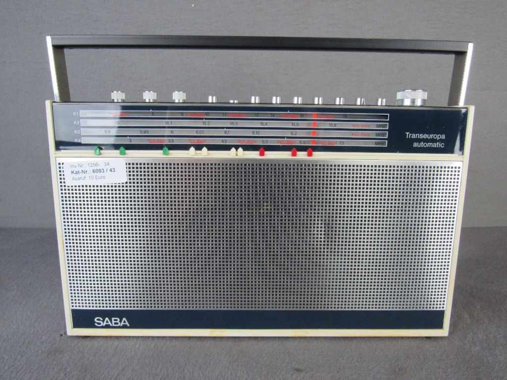 Kofferradio 60er Jahre Transeuropa Automatik Hersteller Saba- - -20.00 % buyer's premium on the
