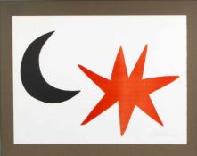 Calder, Alexander. 1898 Philadelphia - New York 1976Komposition mit Mond und Stern.