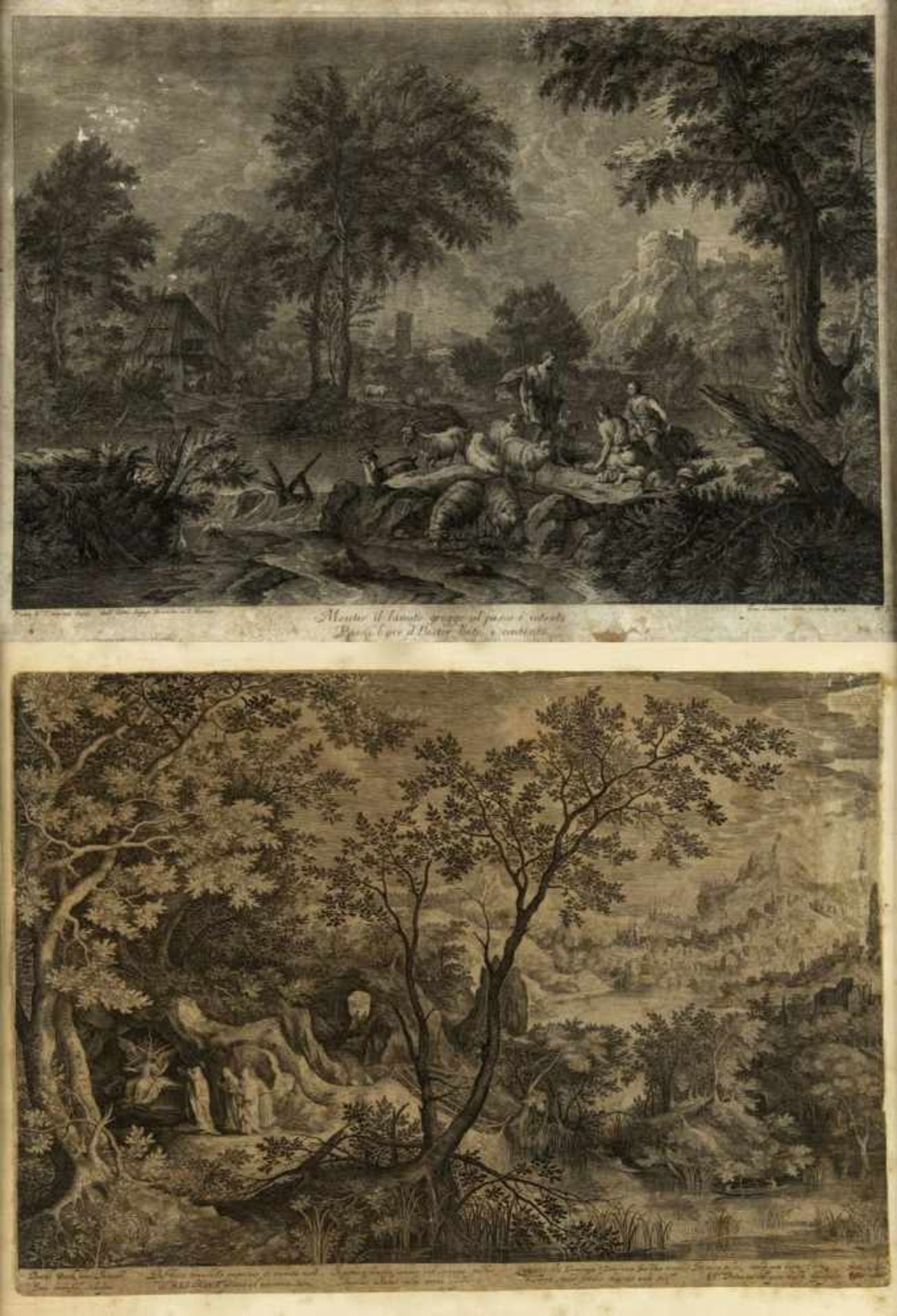Londerseel, J. Leonardis, G.Landschaft mit den heiligen Frauen am Grabe Christi. Mentre il lanuto