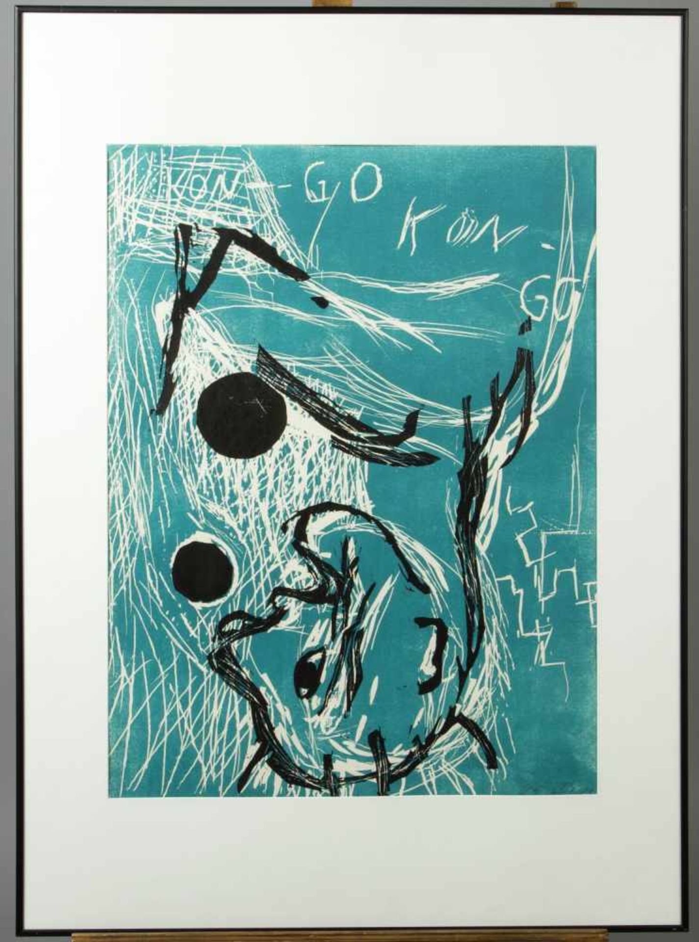 Baselitz, Georg('Georg Kern'). 1938 GroßbaselitzOrangenesser (Kongo). Farblinolschnitt. Monogr., - Bild 2 aus 7