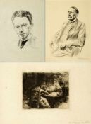 Liebermann, Max. 1847 - Berlin - 1935Portraits Karl Scheffler, Wilhelm Bode. Das Mittagessen. 2