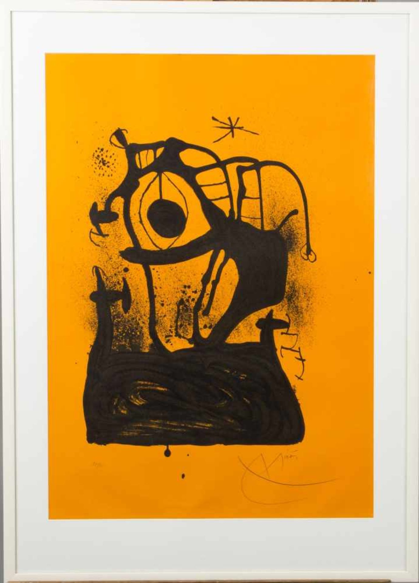 Miró, Joan. 1893 Barcelona - Palma de Mallorca 1983The Mesmerizer Orange. Lithographie auf orangem - Bild 2 aus 5