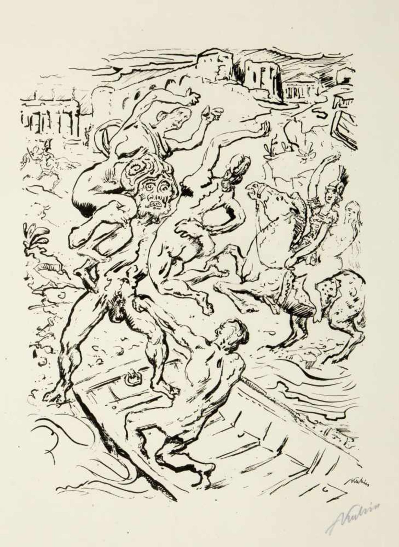 Kubin, Alfred. Pechstein, Max. Arnold, Karl. Unold, Max u.a.Münchener Neue Secession. 18 - Bild 2 aus 5