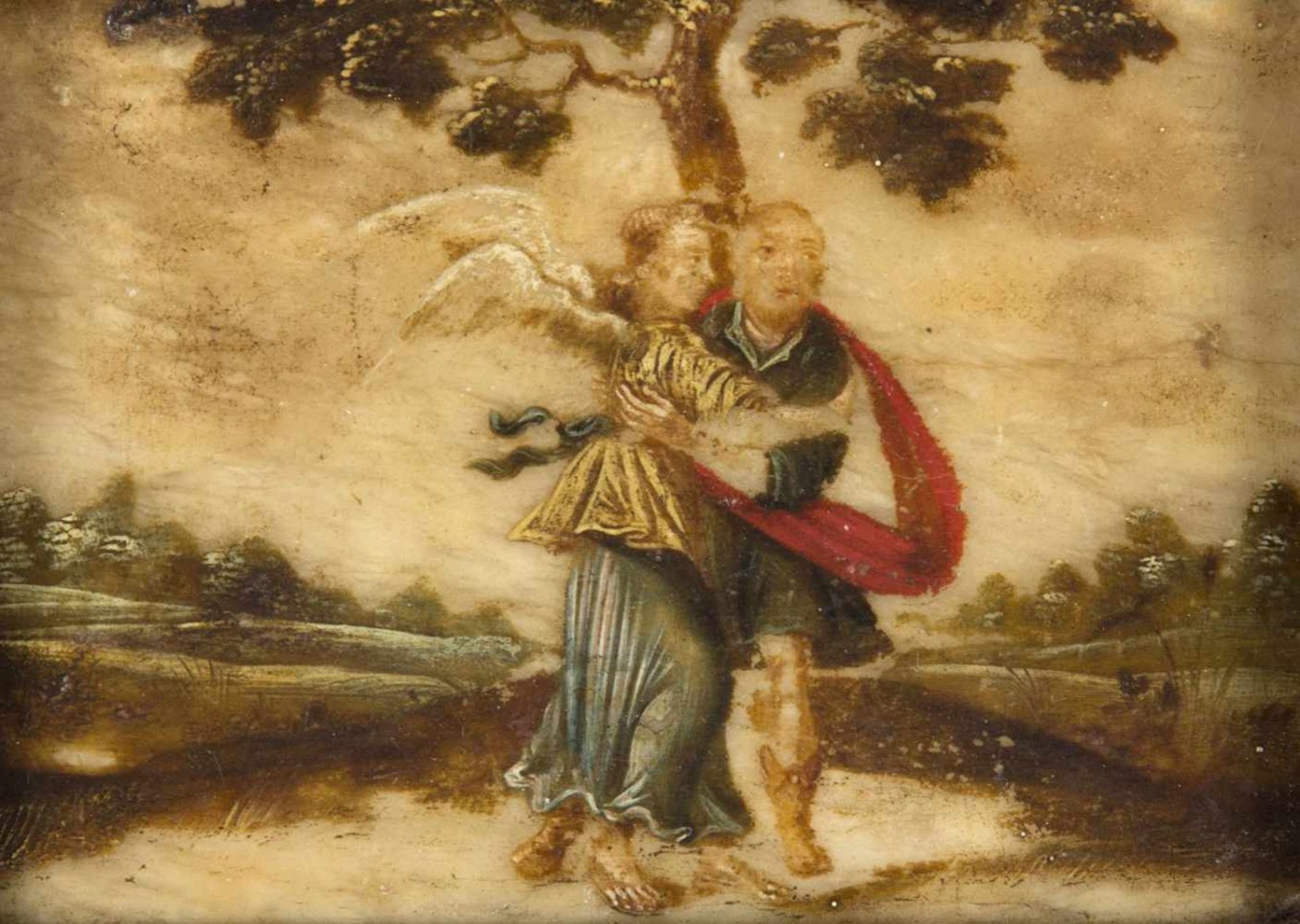 Unbekannt, 18. und 19. Jh.Der Engel und Joseph. Amor spannt den Bogen. Stillleben. 3 versch. - Bild 4 aus 4