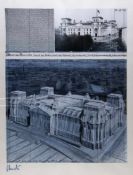 Christo. 1935 GabrovoWrapped Reichstag. Farboffset. Sign. 78 x 61,5 cm.