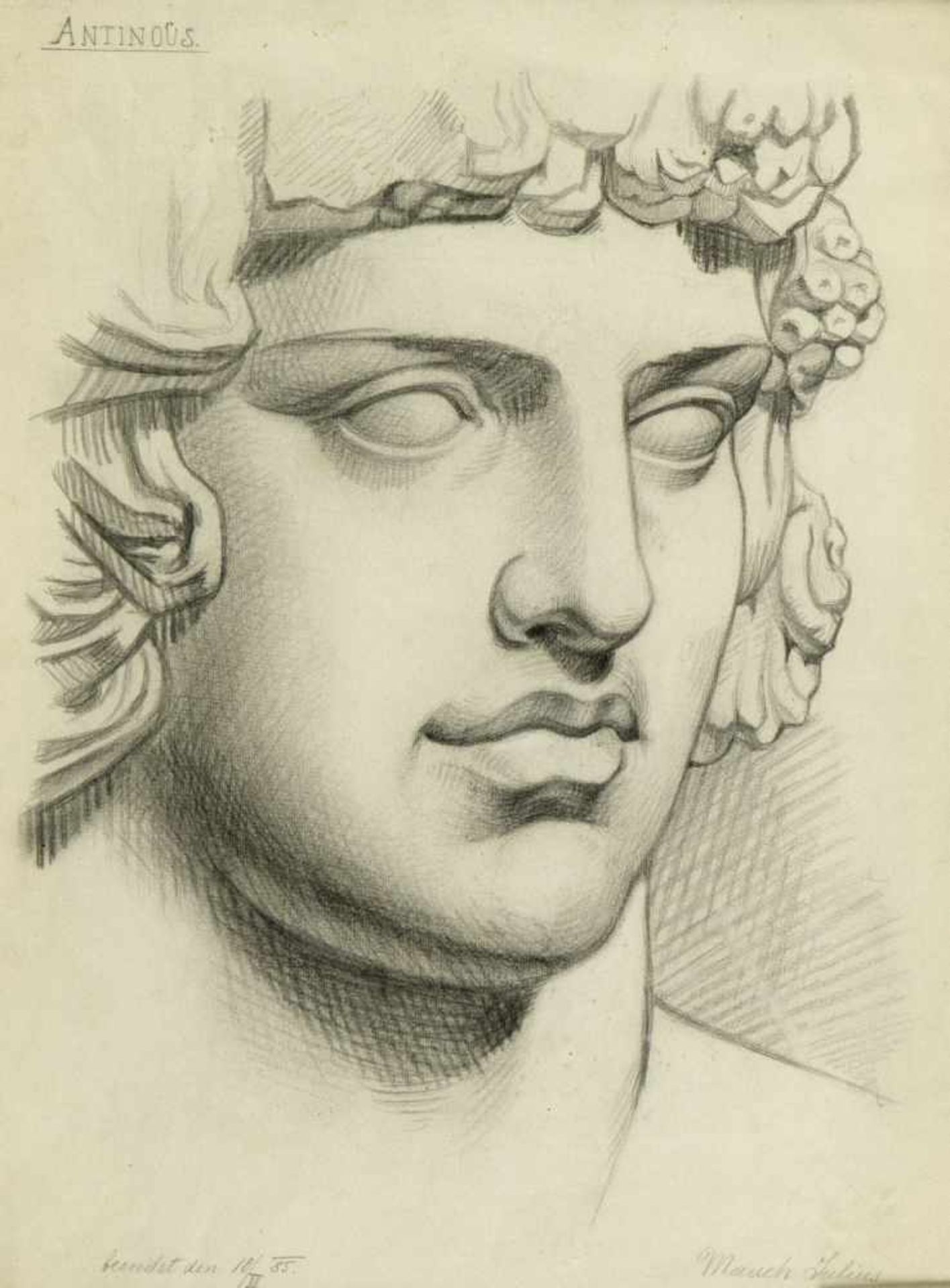 Mauch, J. Langenhoffel, J. Gökel, R. u.a.Darstellungen des Antinous. Putto auf einem Löwen. - Bild 2 aus 4