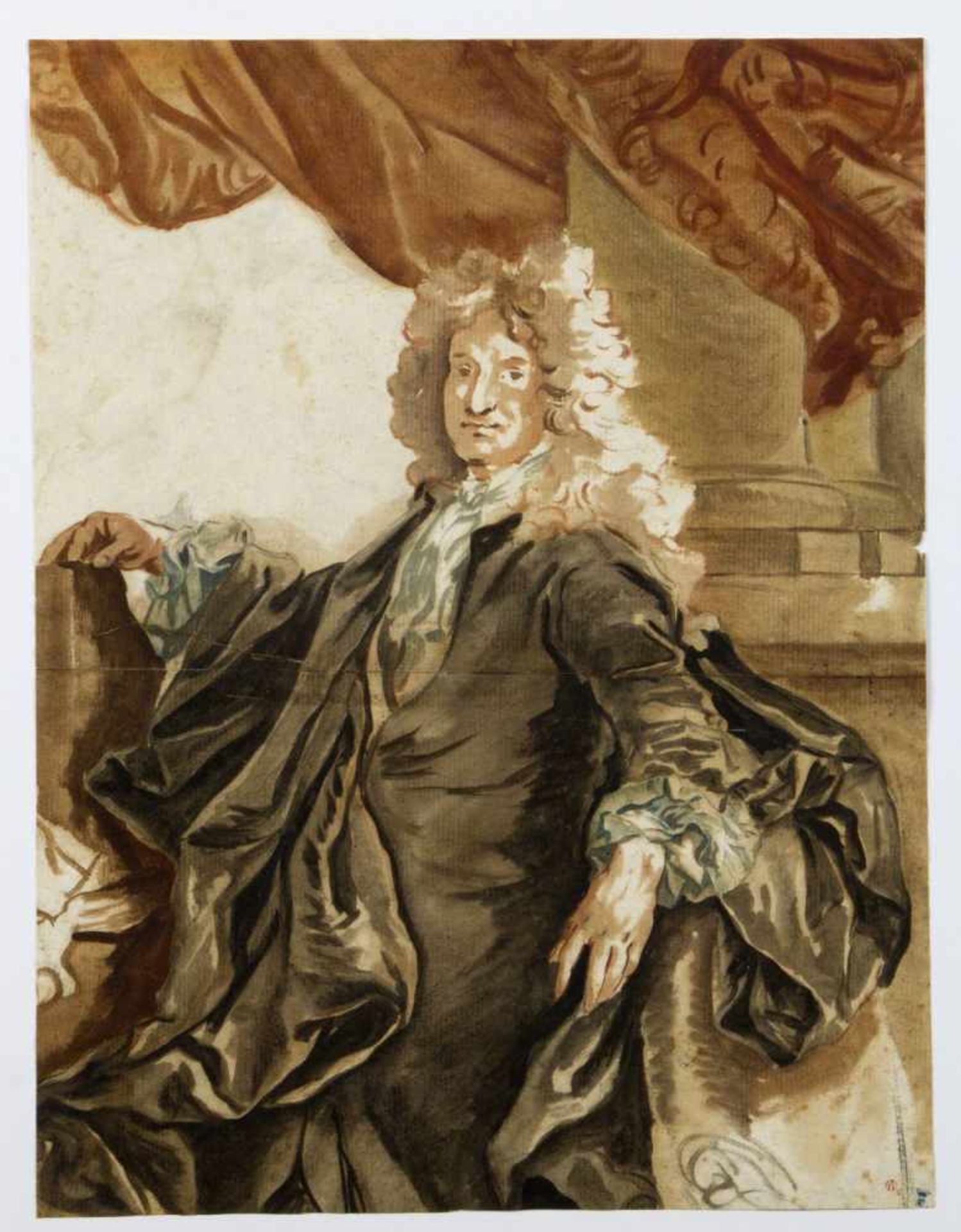 Rigaud, Hyacinthe. 1659 Perpignan - Paris 1743. Zugeschrieben Brustbild des Charles d' Hozier.