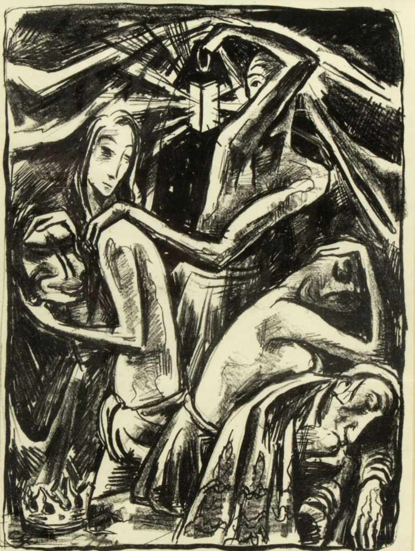 Hofer, Carl. 1878 Karlsruhe - Berlin 1955Shakespeare Visionen. Lithographie. 42,5 x 31 cm.