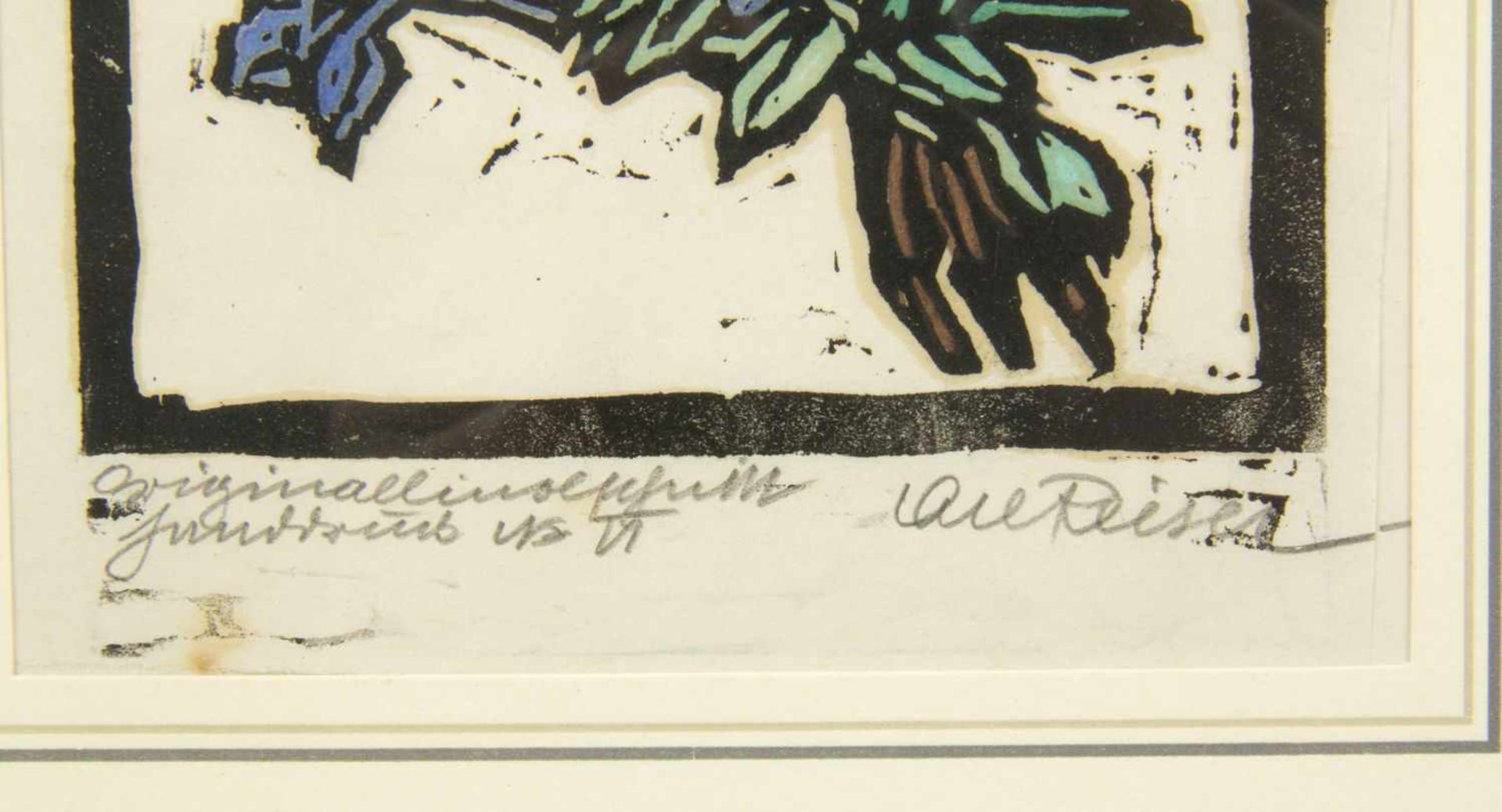 Nagel, Hanna. Geiss, G. Reiser, CarlJunger Mann mit Lektüre. Landschaft mit See. Blumenstrauß. 3 - Bild 8 aus 8