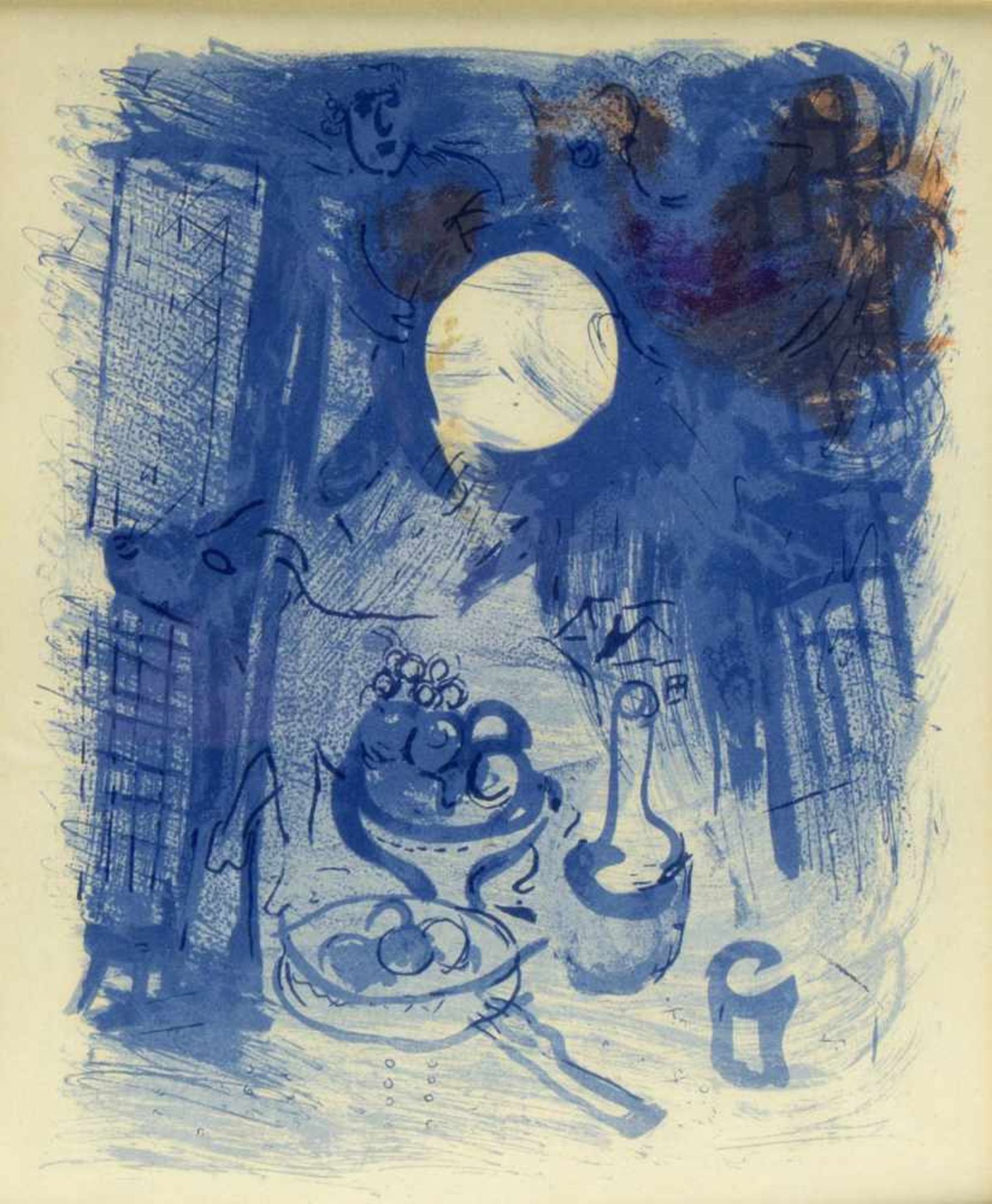 Chagall. Kaden. Jäger u.a.Nature morte bleue. Aus: Der Rückflug. Aus dem Schneckenhaus u.a. 5 Bll. - Bild 4 aus 6