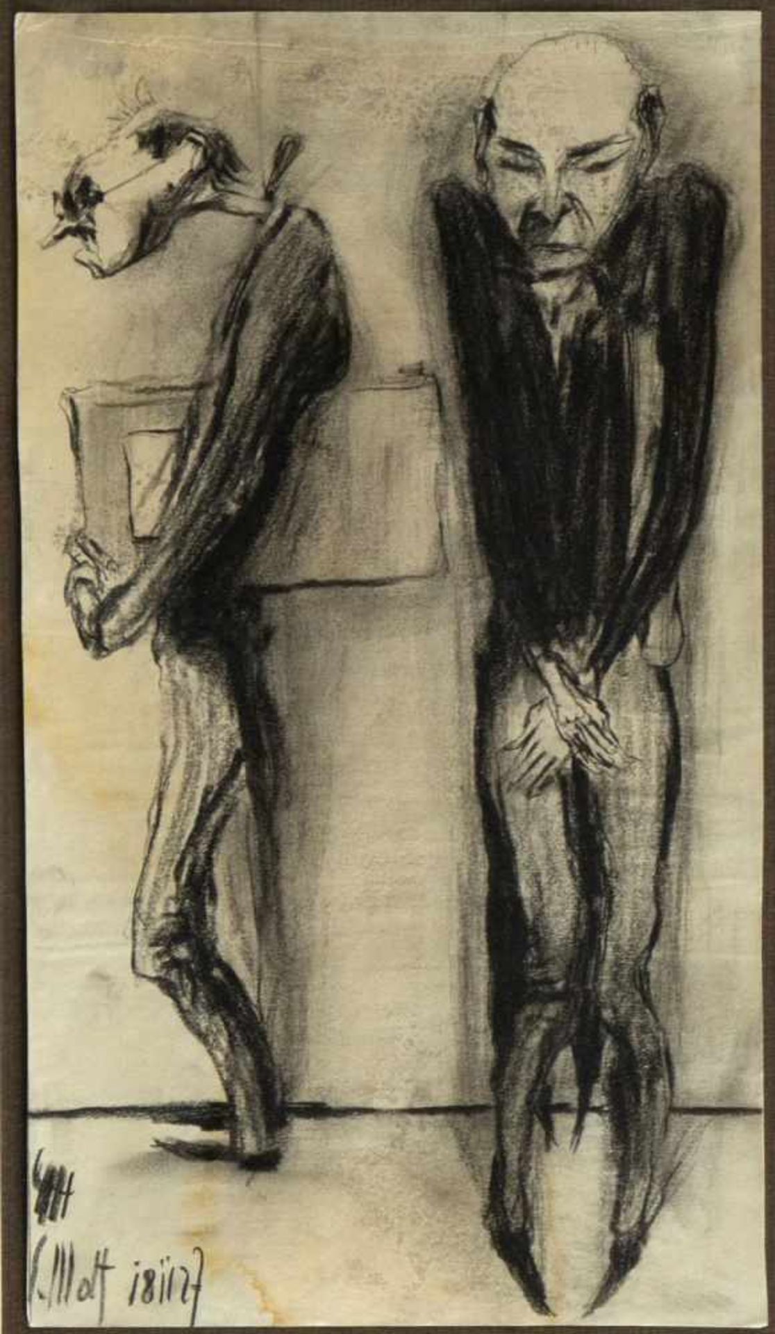 Daumier, H. Klemm, W. u.a.Moeurs conjugales. Tanzpaar. 4 Bll. versch. Techn. Sign. 28 x 15,5 cm. - Bild 2 aus 5