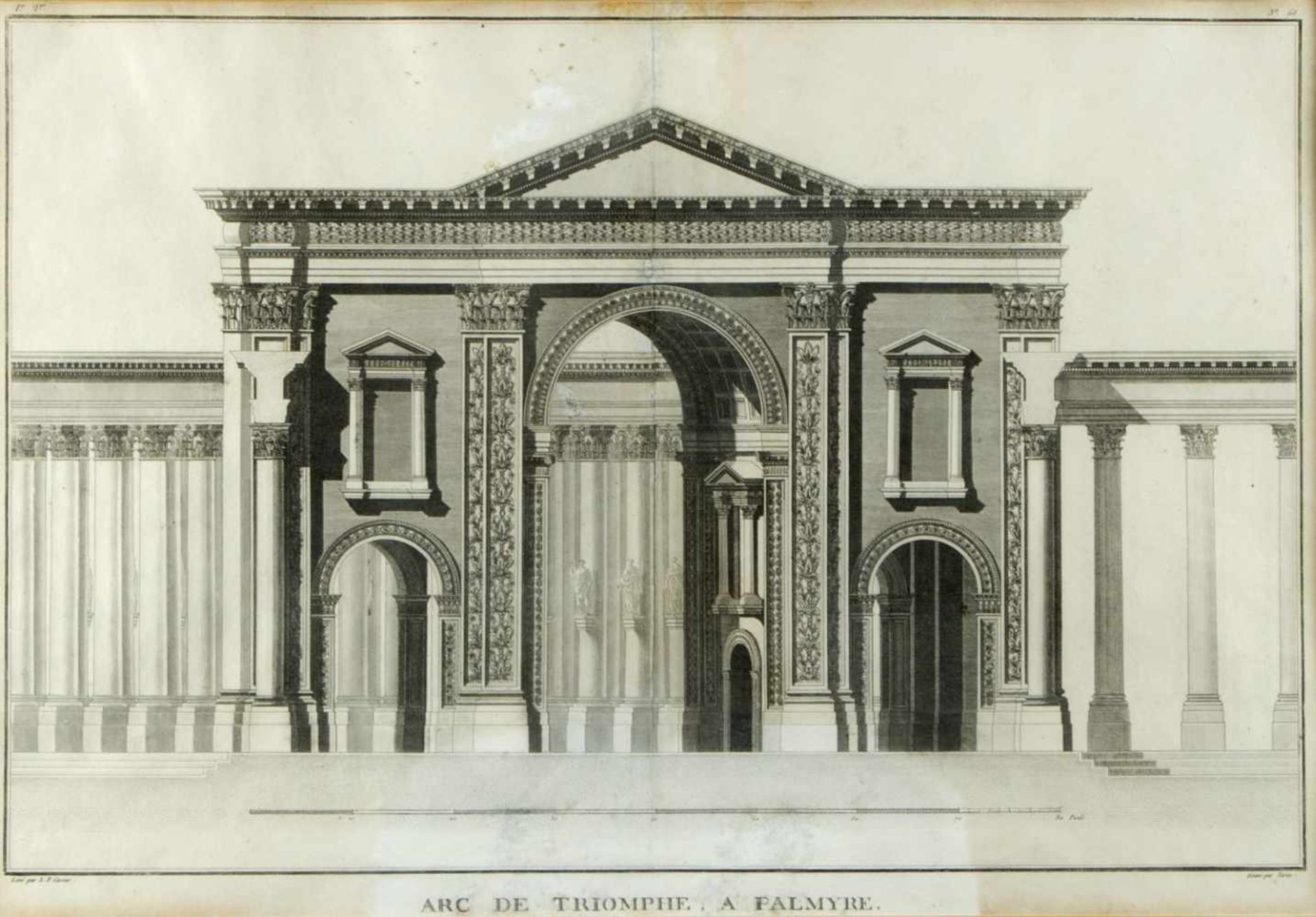 Varin. GuetteArc de Triomphe et Temple du Soleil a Palmyre nach Louis Francois Cassas. 2 - Bild 3 aus 3