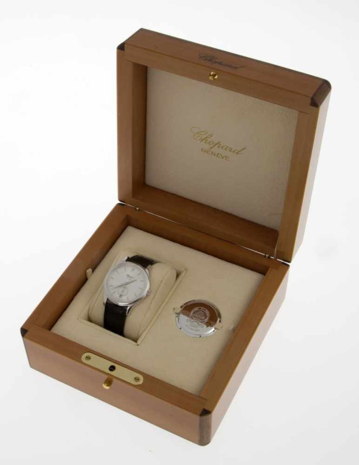 Feine automatische Chopard-Armbanduhr in limitierter AuflageGehäuse und Dornschließe an Orig.- - Bild 4 aus 4