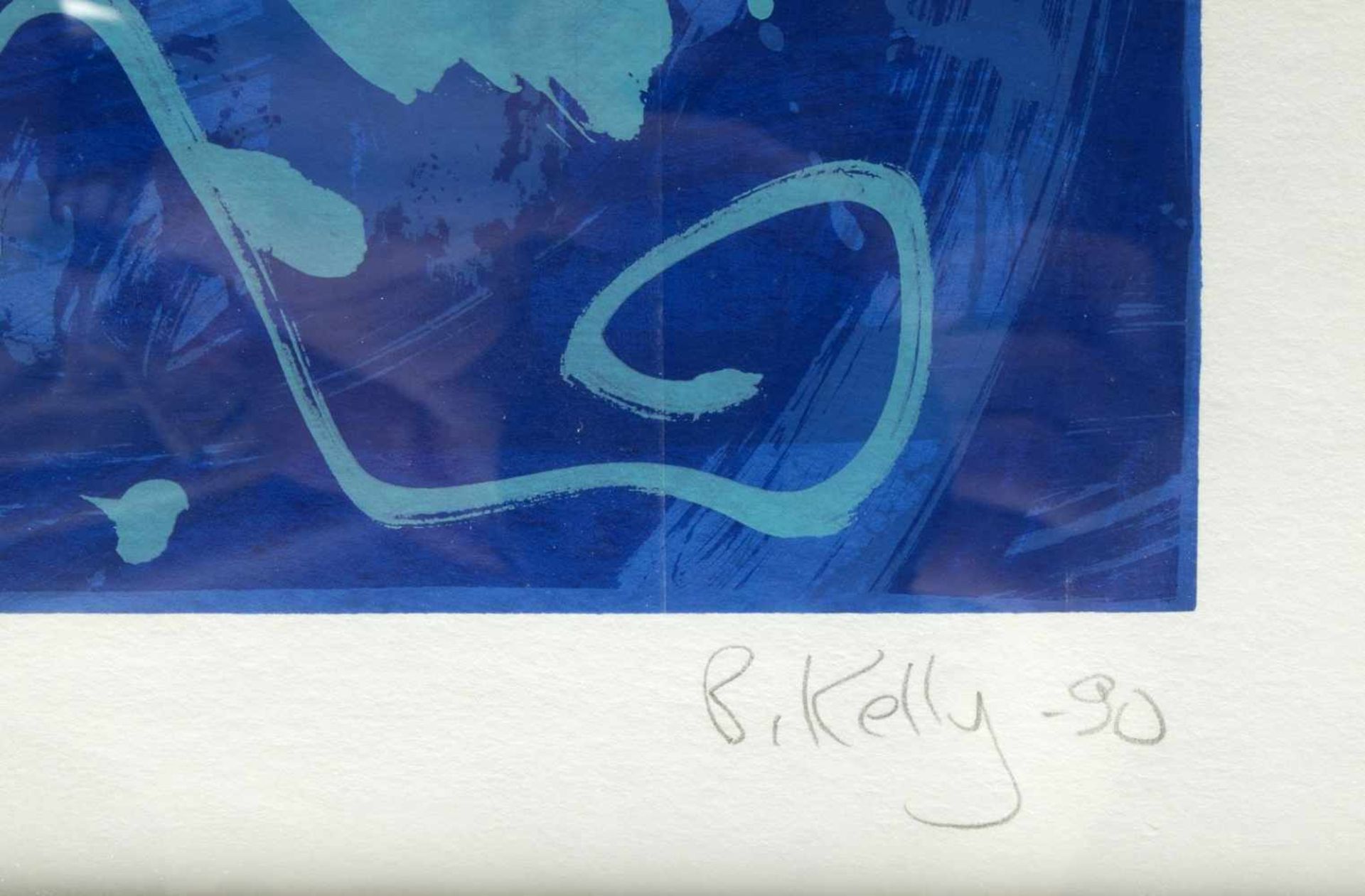 Kelly, Brian. 1946 - 2002Denkmal I. Farbserigraphie. Sign., dat. und num. (19)90. Ex. 11/30. 89,5 - Bild 2 aus 3