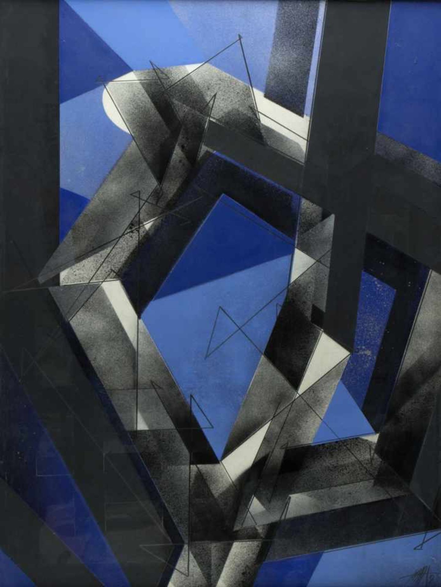 Haase, Volkmar. 1930 - 2012Skulpturgehörig. 2 Mischtechn. Sign. 101,5 x 76 cm. Verso auf dem - Bild 2 aus 6