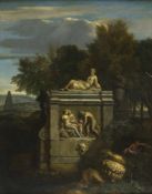 Poussin, Nicolas. 1594 Les Andelys - Rom 1665. Zugeschrieben Monument vor einer italienischen