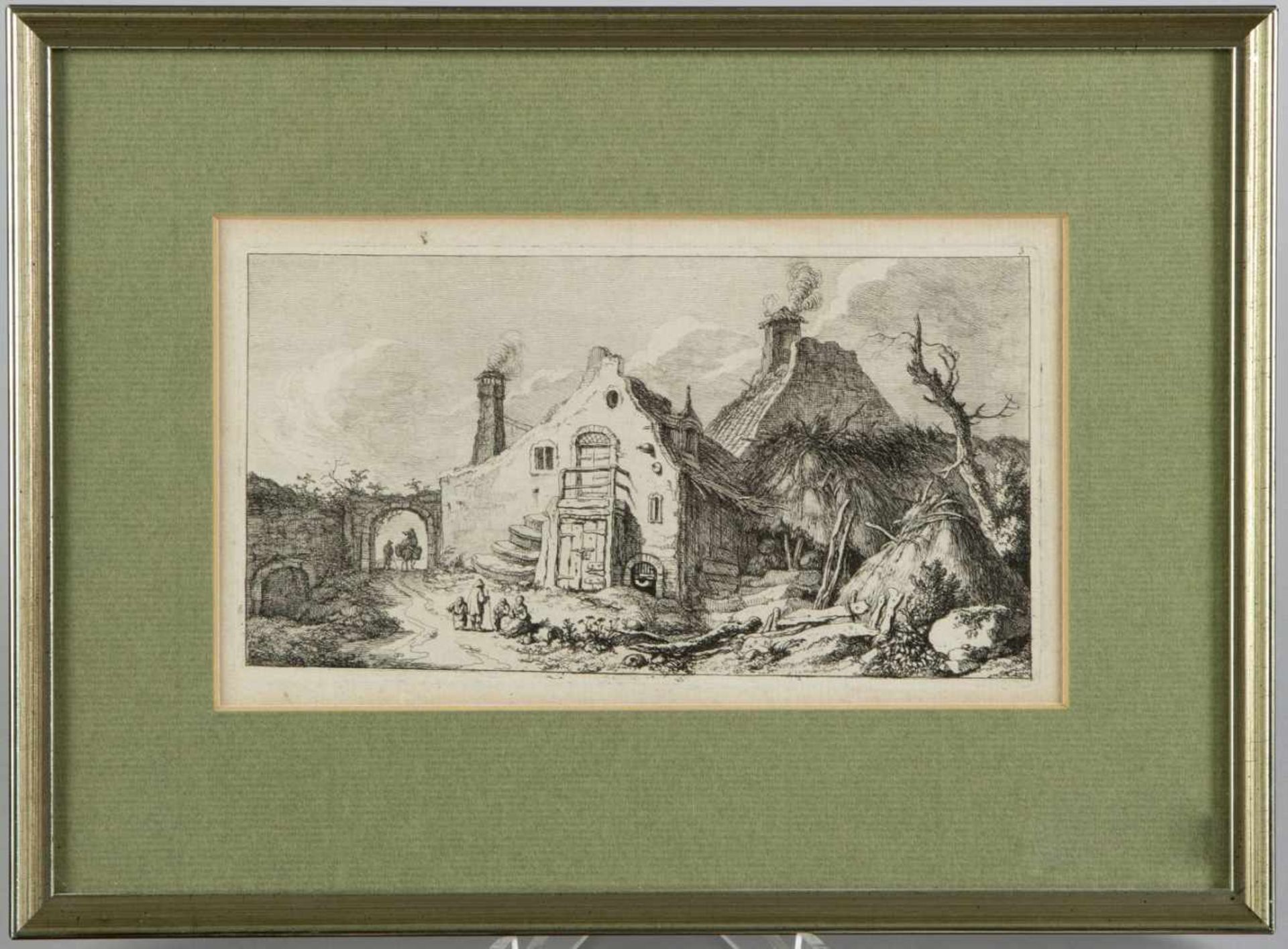 Weirotter, Franz Edmund. 1730 Innsbruck - Wien 1771Suite de paysage. 12 Radierungen. Bis 11,5 x 19,5 - Bild 4 aus 5