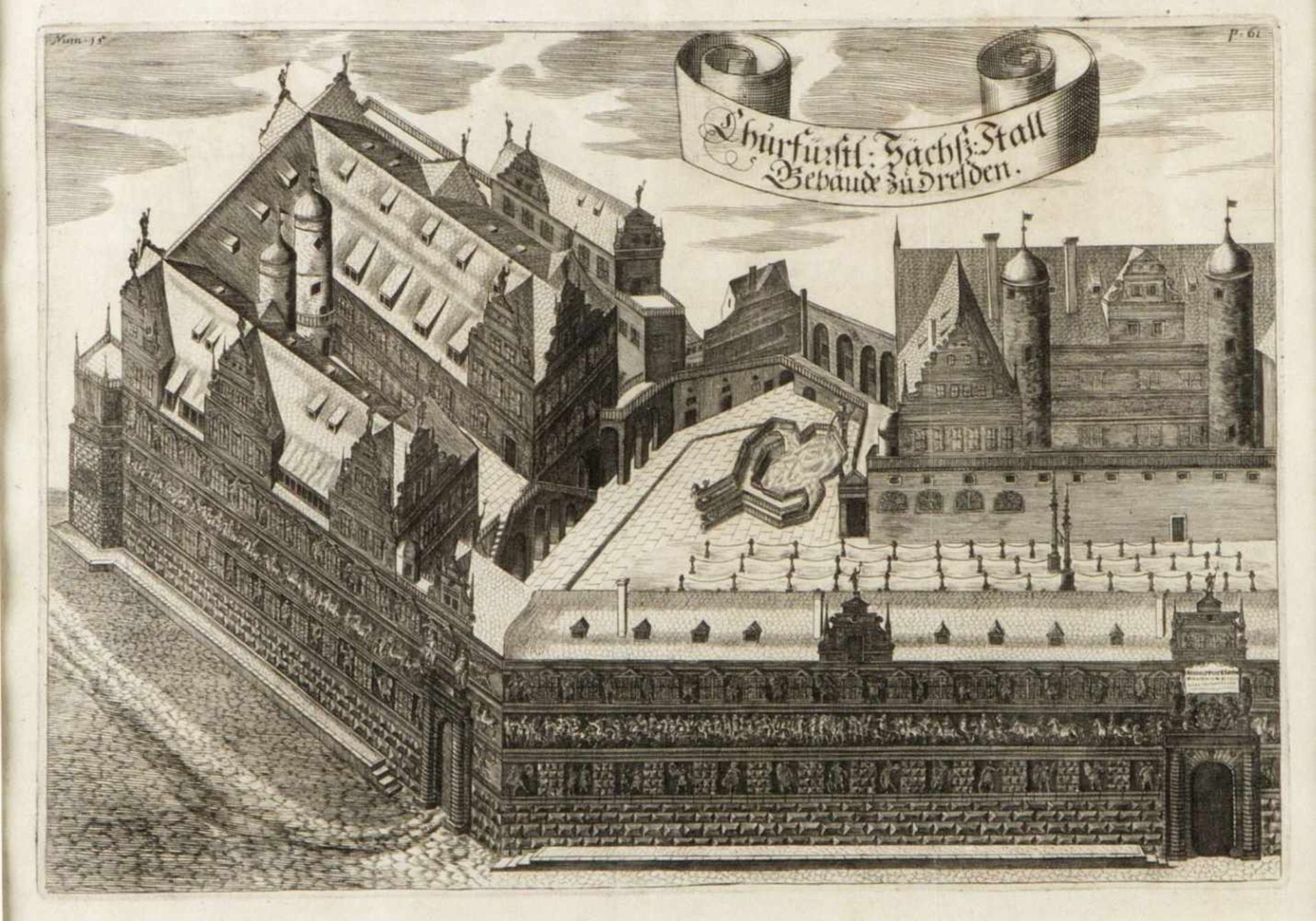 Delsenbach. Hogenberg u.a.Ansichten von Nürnberg, Dresden, Frankfurt u.a. 6 Radierungen. Bis 16 x - Bild 4 aus 7