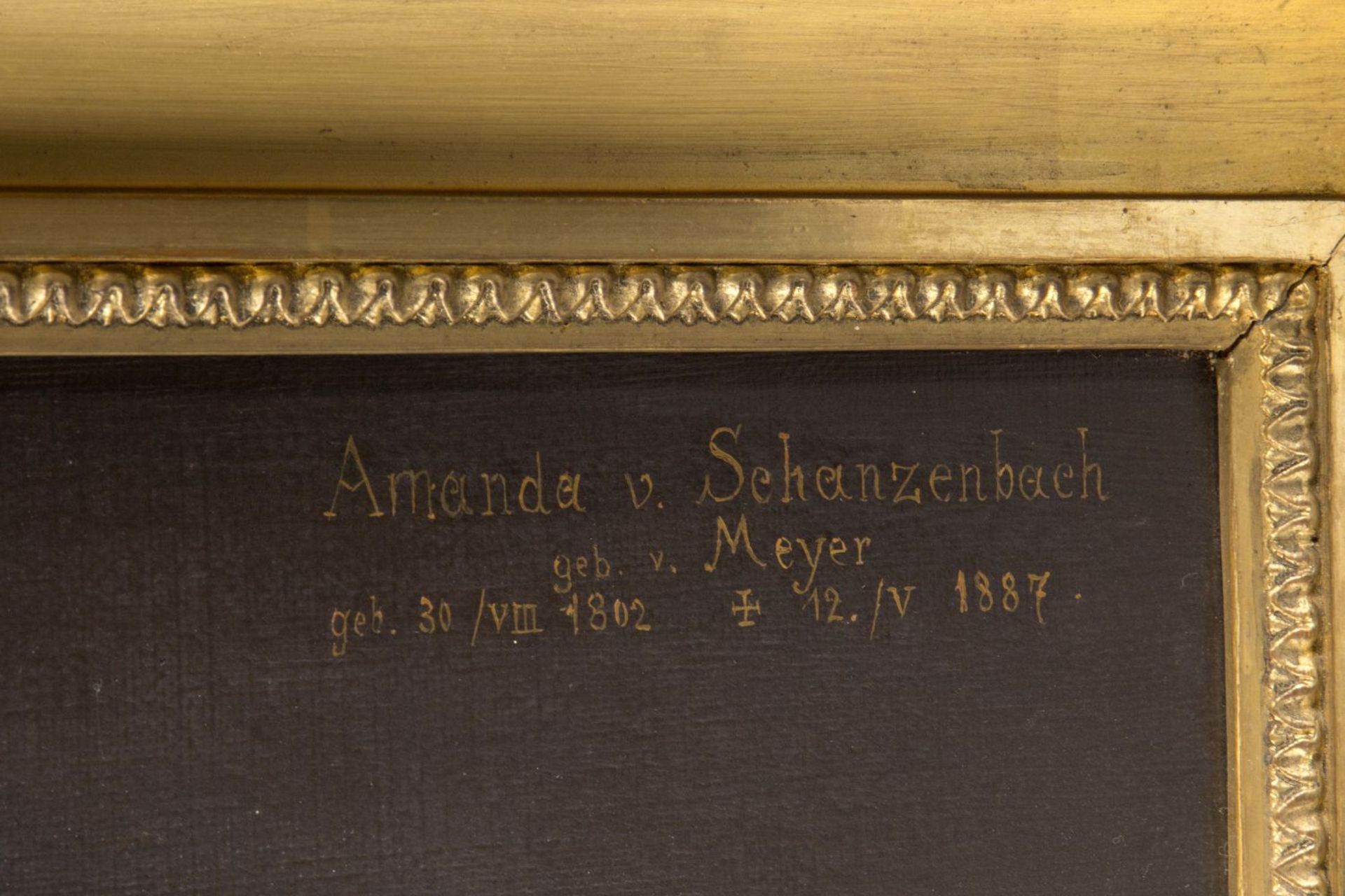 Deutsch, 19. und 20. Jh.Portraits der Amanda von Schanzenbach und des Georg Ritter von Schanzenbach. - Bild 4 aus 7