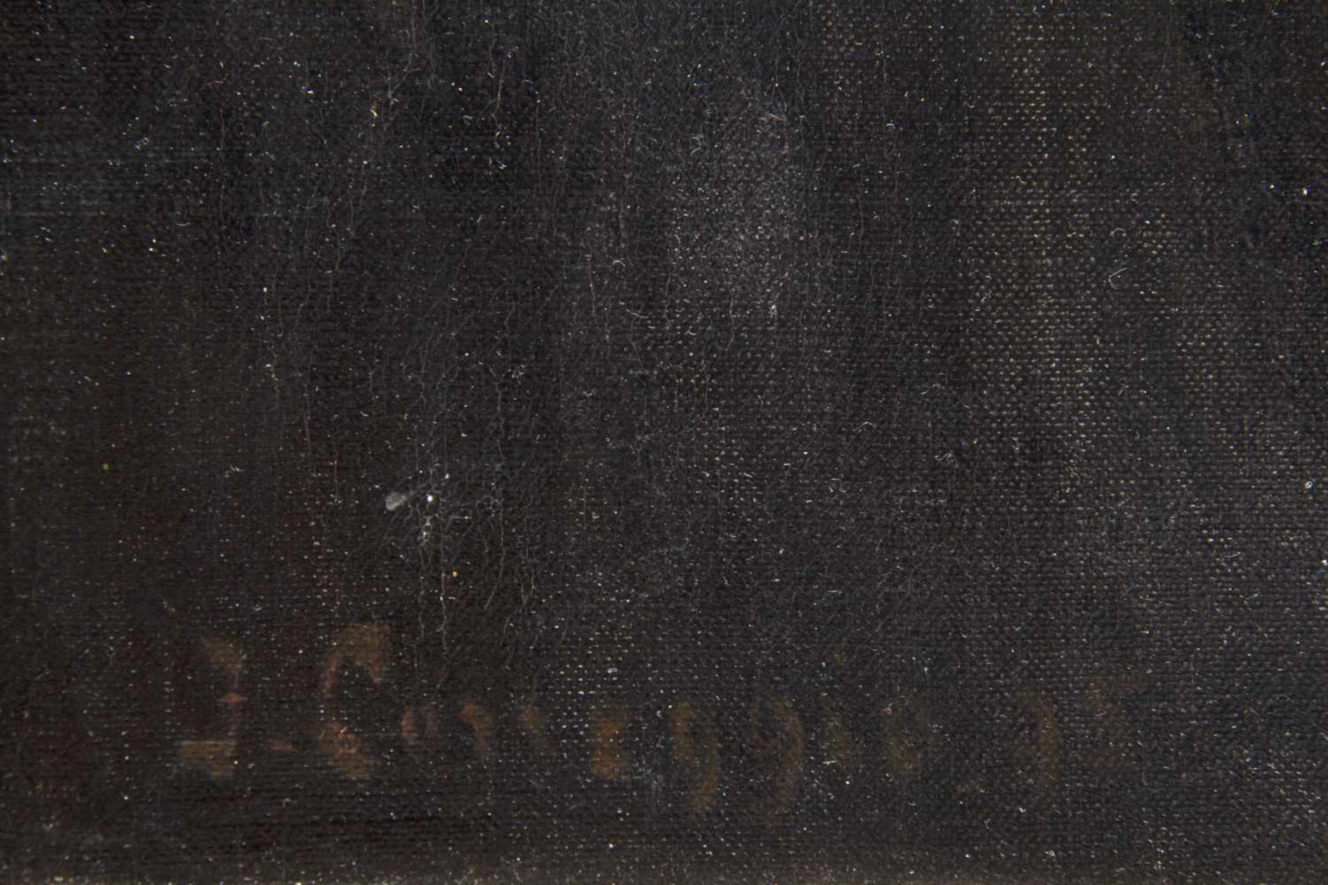 Correggio, Josef. 1810 - 1891Portrait eines bärtigen Mannes. Öl/Lwd. Sign. 56 x 47,5 cm. Gerahmt.- - - Bild 2 aus 3