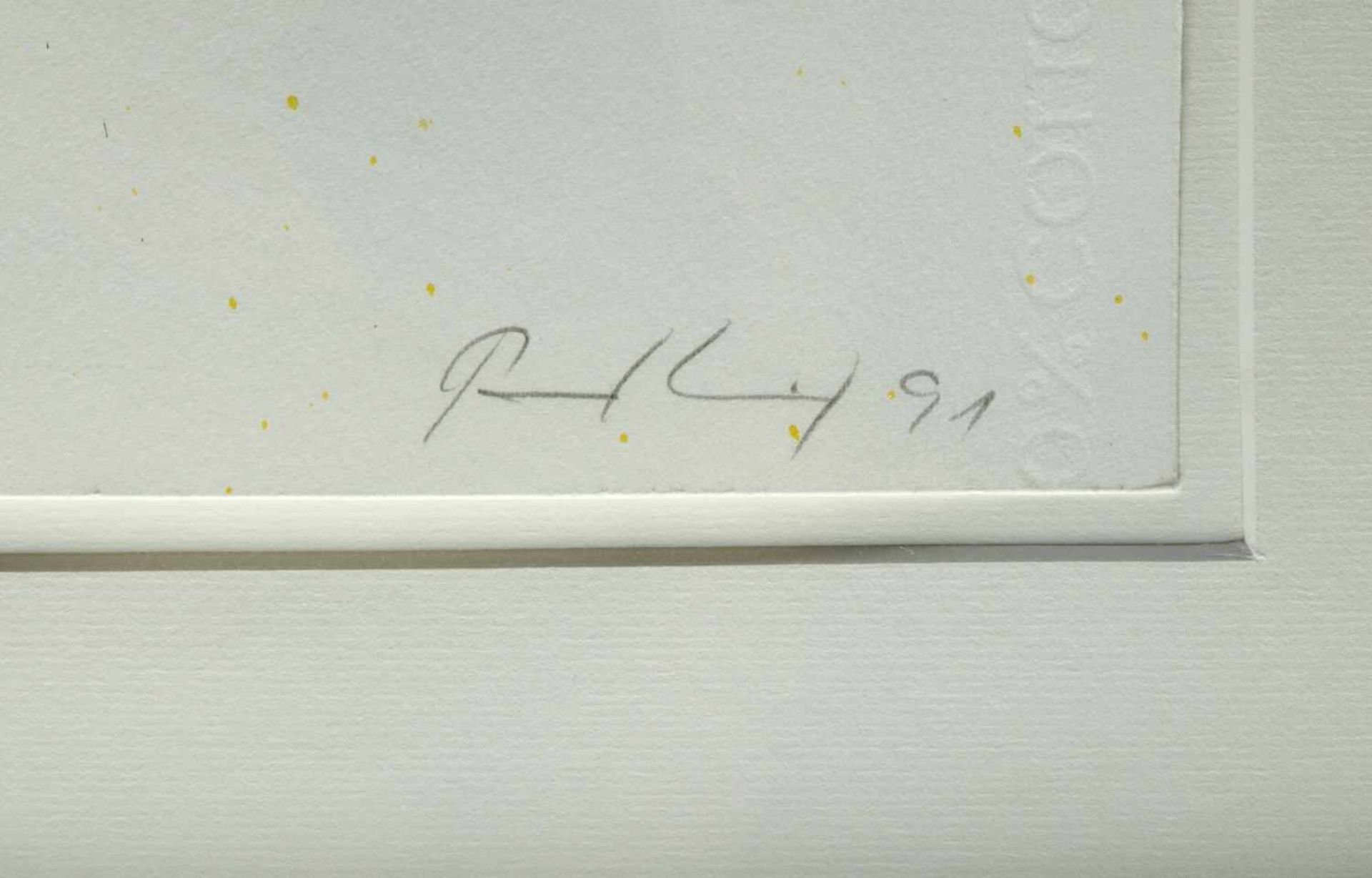 Quick, Paul. 1936Fermate. Klangfigur II. Acryl. Sign. und dat. (19)90 bzw. 91. Bis 94 x 65 cm. Verso - Bild 3 aus 5