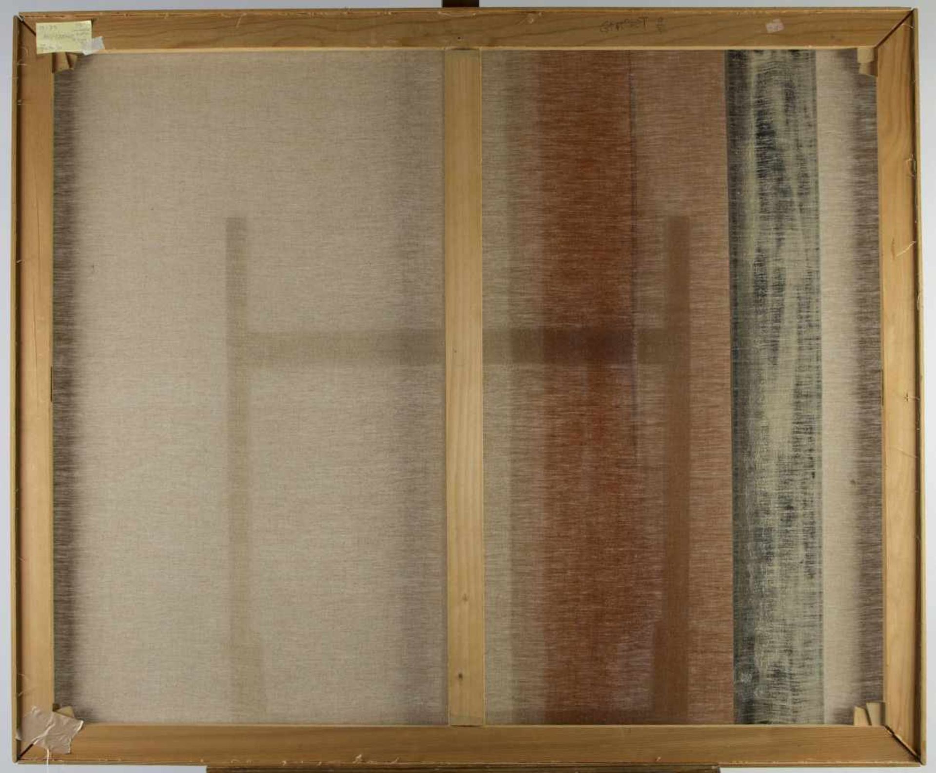 Gruchot, Heinz. 1918 Breslau - München 1994Abstrakte Komposition. Acryl/Lwd. 100 x 120 cm. Verso auf - Bild 2 aus 3