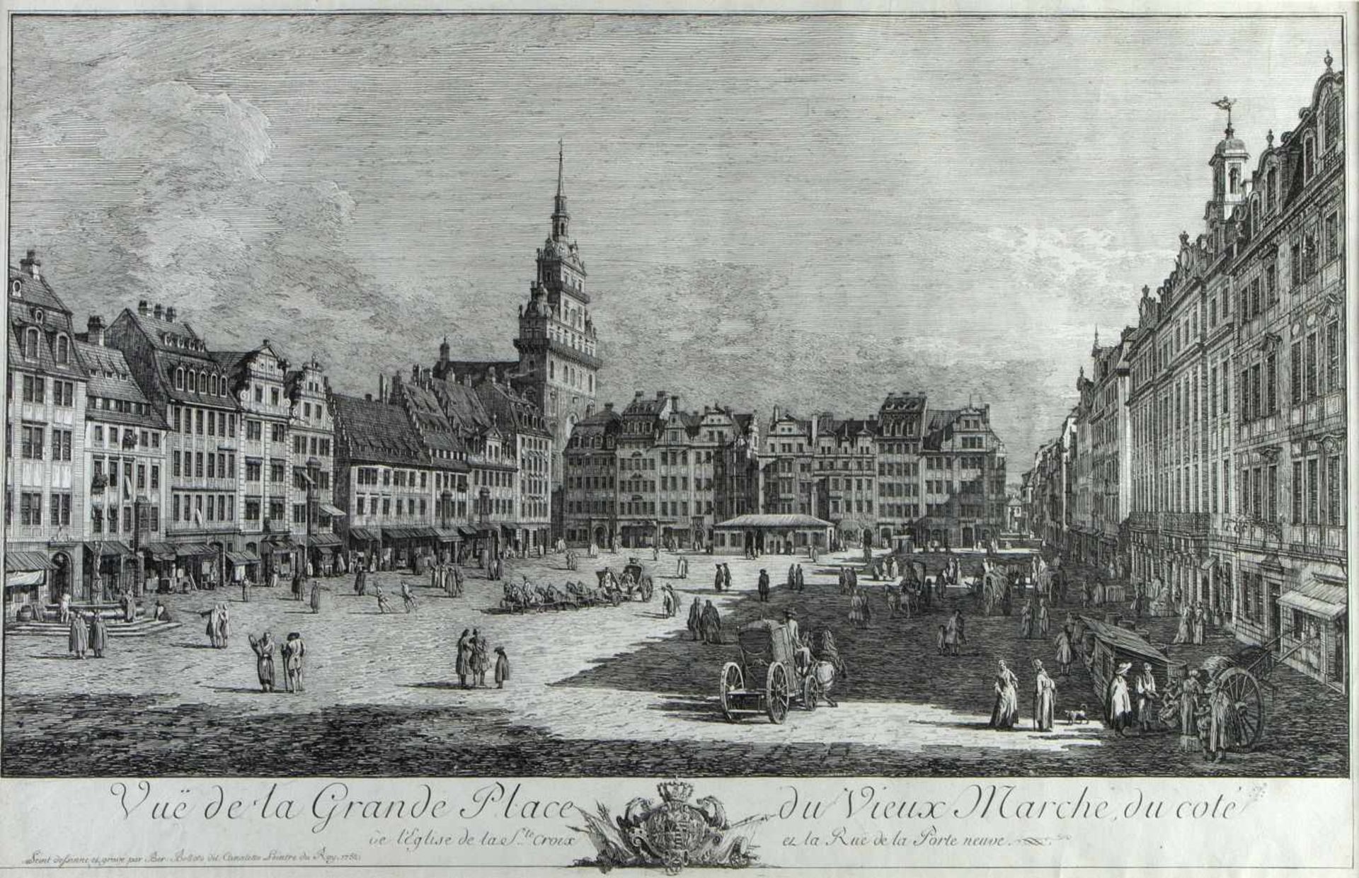 Bellotto gen. Canaletto, Bernardo. 1721 Venedig - Warschau 1780Vue de la Grande Place du Vieux