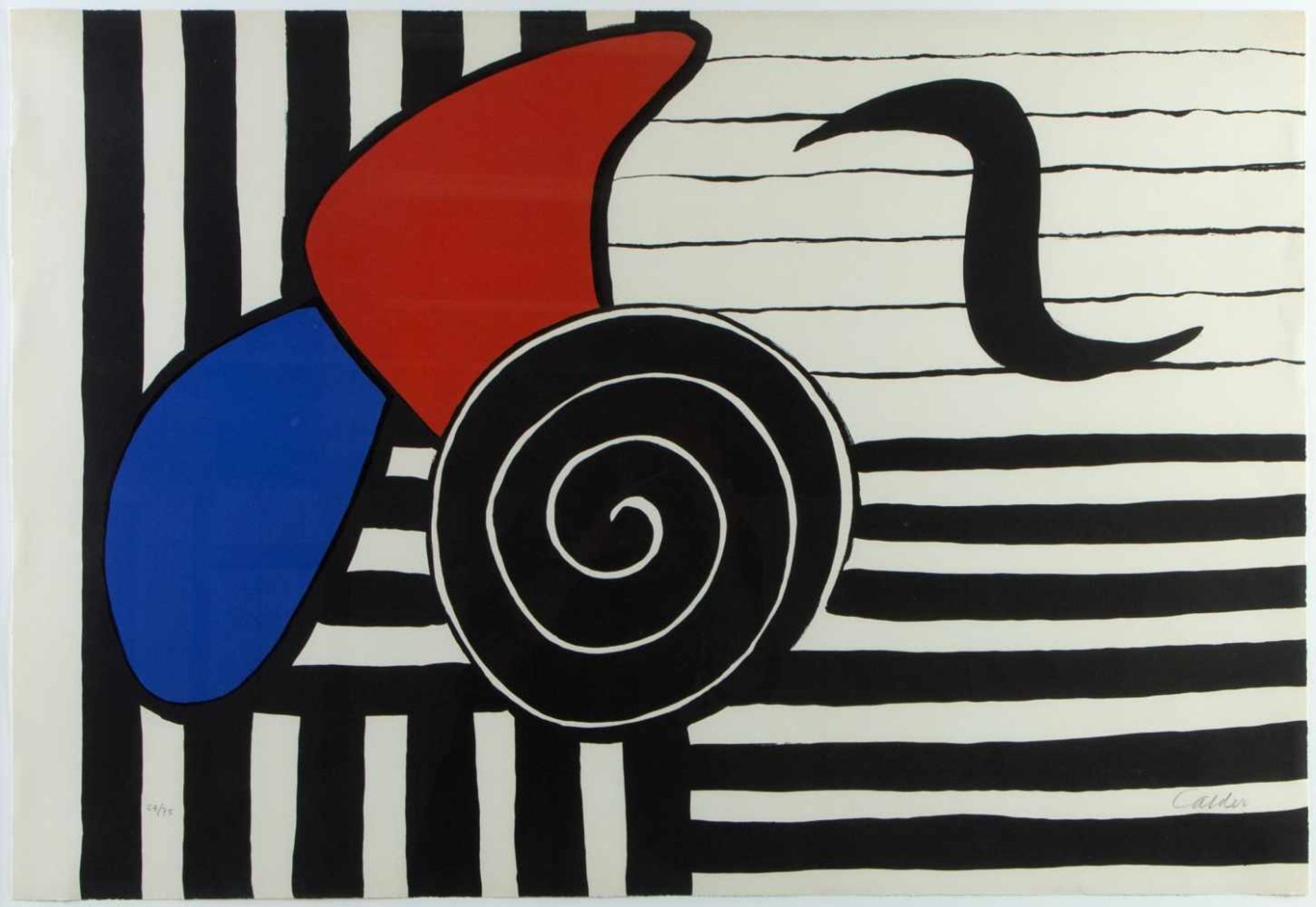 Calder, Alexander. 1898 Philadelphia - New York 1976Hélices. Farblithographie. Sign. und num. Ex.