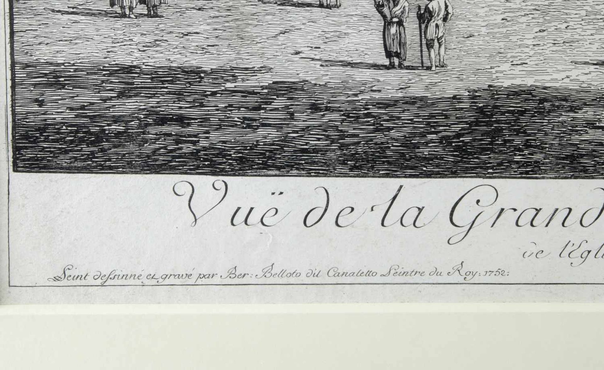 Bellotto gen. Canaletto, Bernardo. 1721 Venedig - Warschau 1780Vue de la Grande Place du Vieux - Bild 2 aus 3