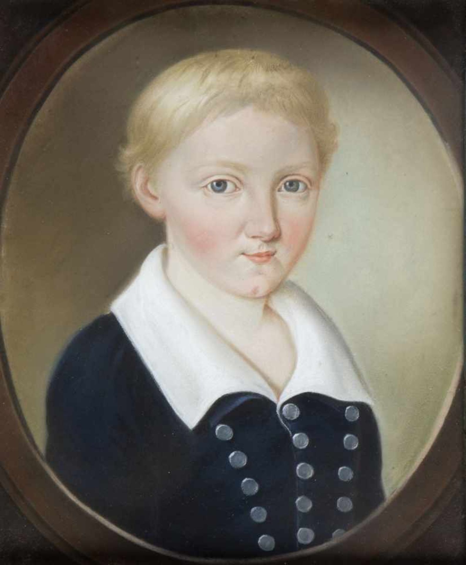 Menna, Matthäus Joseph. 1767 - 1837Damen- und Herrenportrait. 2 Pastelle. 27 x 22 cm.- - -27.00 % - Image 4 of 5