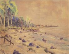 Andersen, Finn (1909-1987) "An der Ostsee", Aquarell, sign. u.r. u. bez. u.l., 57x77 cm,im